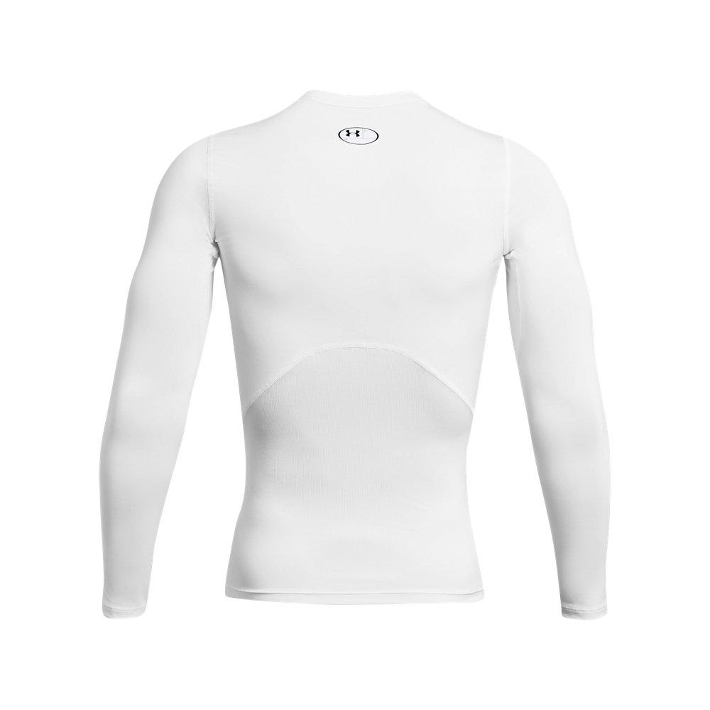 Under Amour Men's HeatGear Long Sleeve Top - LT GREY Thumbnail View 4