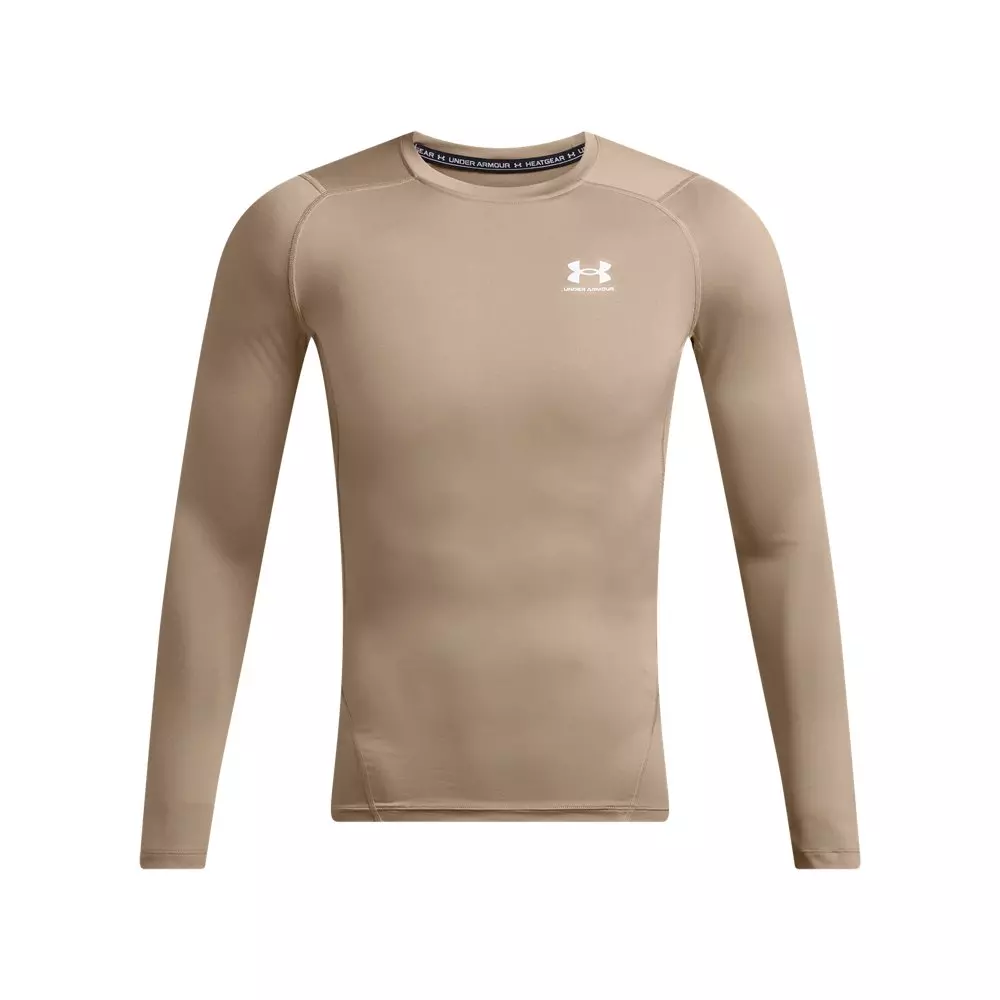 Under Amour Men's HeatGear Long Sleeve Top - TAN