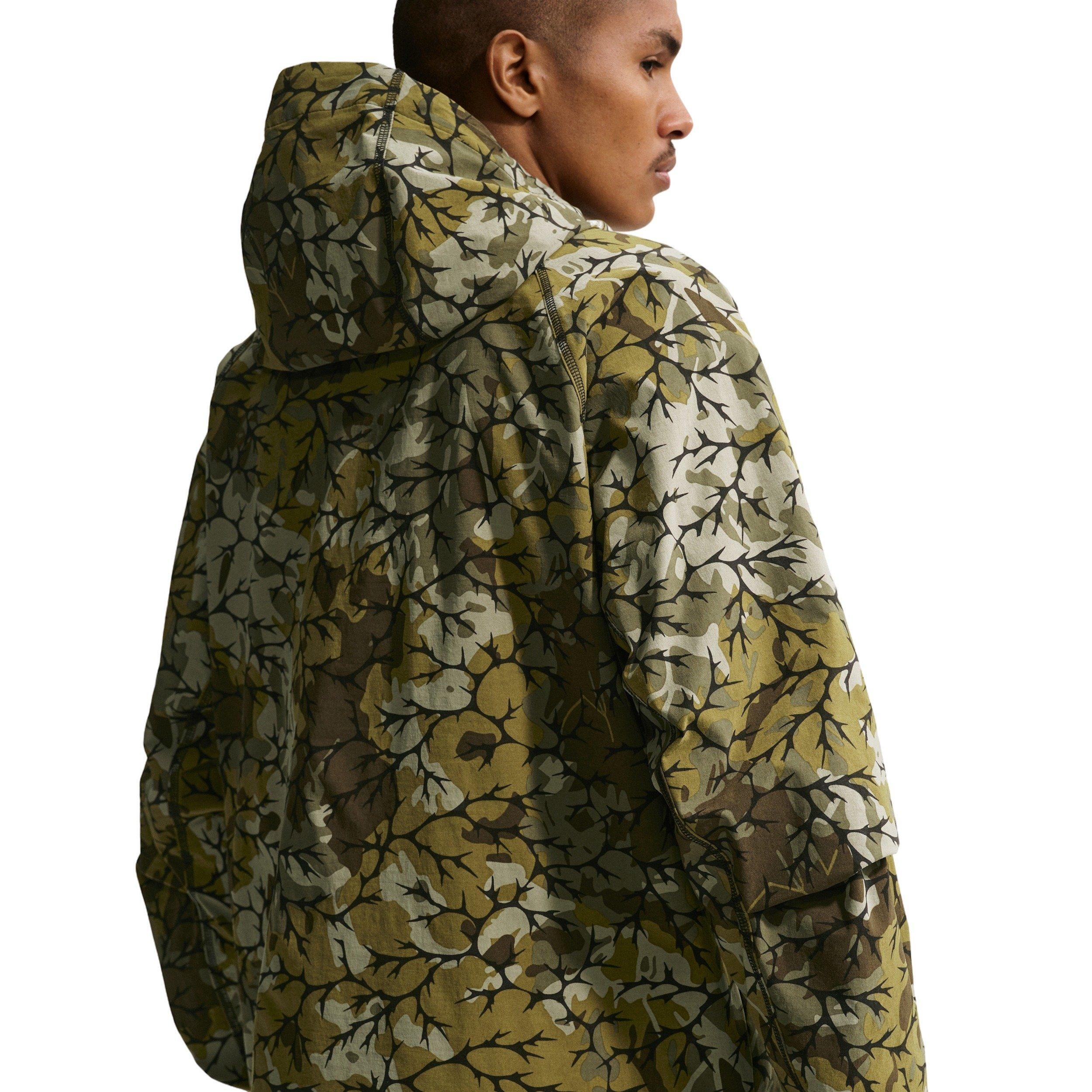 Nike Men's Tech Dri-FIT Woven Full-Zip AOP Windrunner Jacket - OLIVE Thumbnail View 2