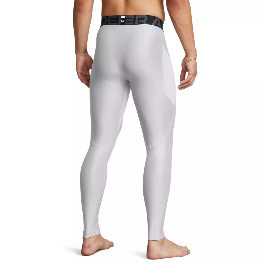 Under Armour Men's HeatGear Leggings - LT GREY/BLACK