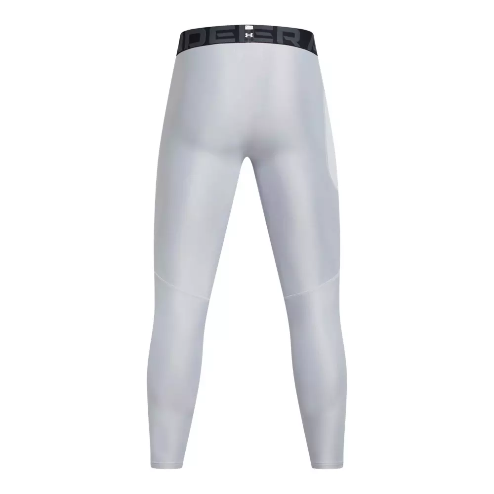 Under Armour Men's HeatGear Leggings - LT GREY/BLACK