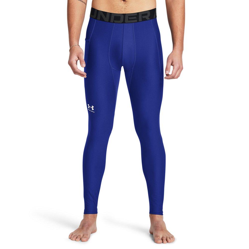 Under Armour Men's HeatGear Leggings - White - ROYAL Thumbnail View 1