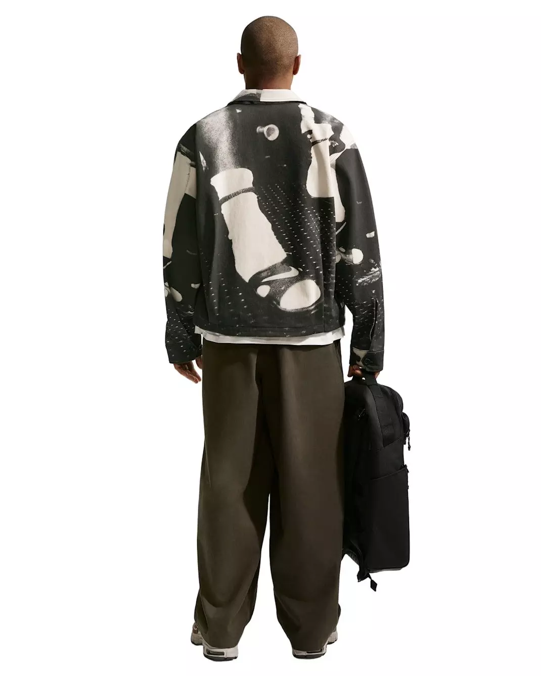 Nike Men's Life Field Sports Jacket -Black/White - BLACK/WHITE