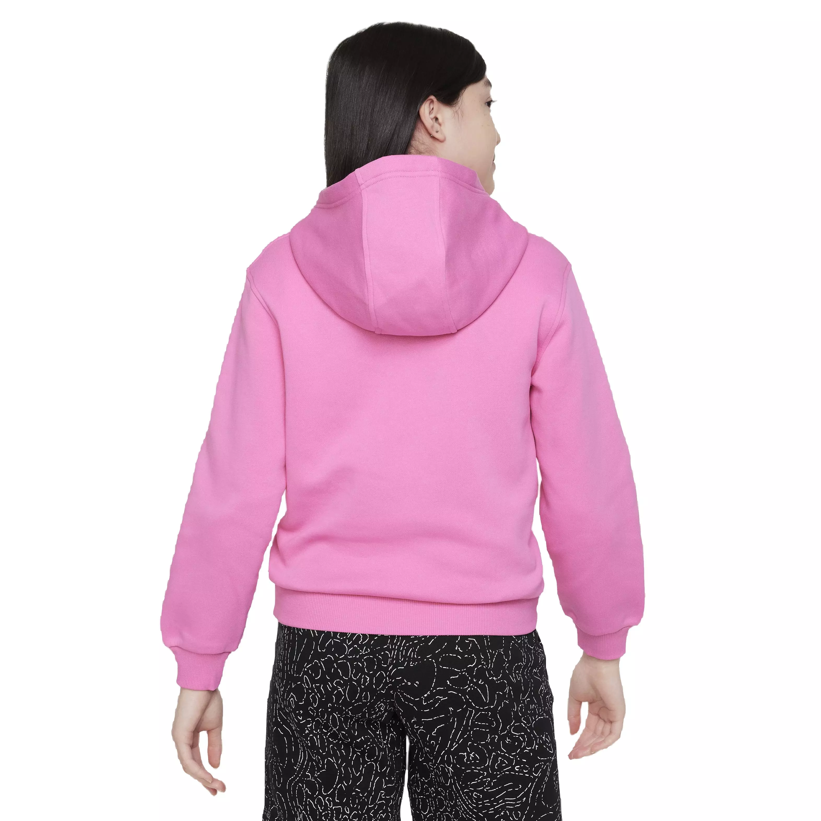 Nike Big Kids' Sportswear Club Fleece HBR Hoodie -Pink - PINK