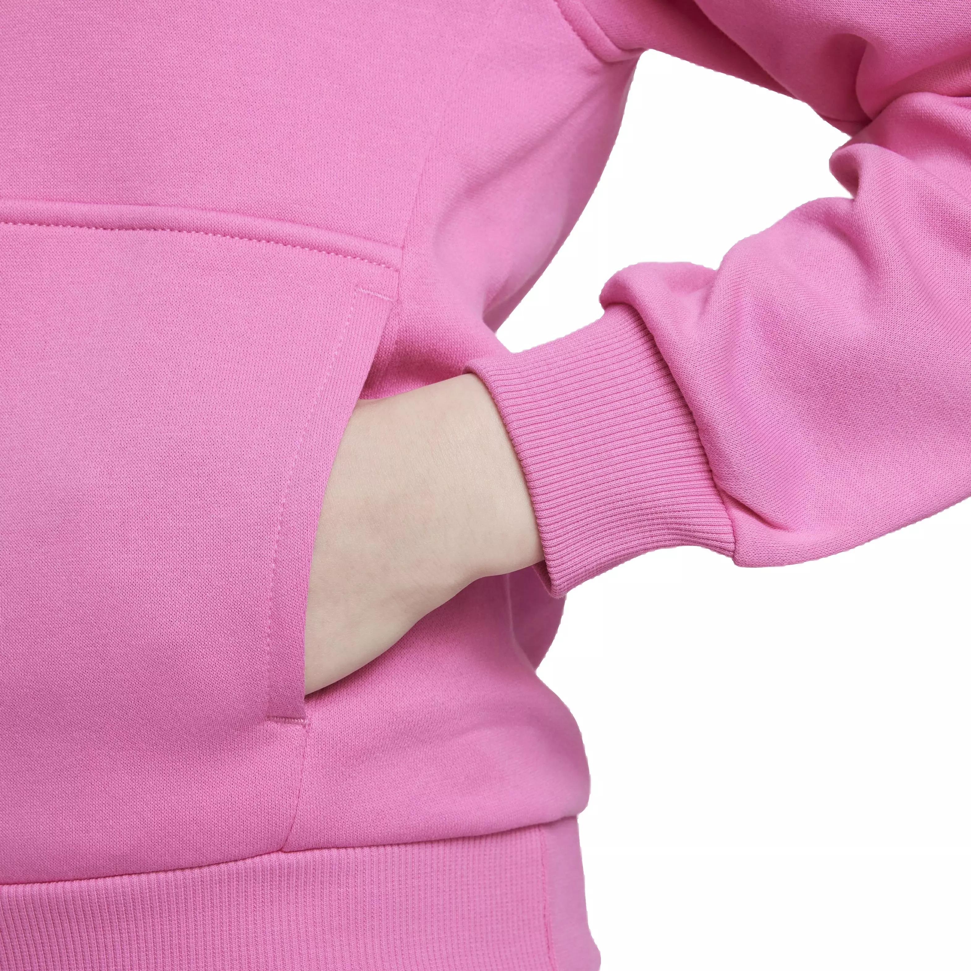 Nike Big Kids' Sportswear Club Fleece HBR Hoodie -Pink - PINK