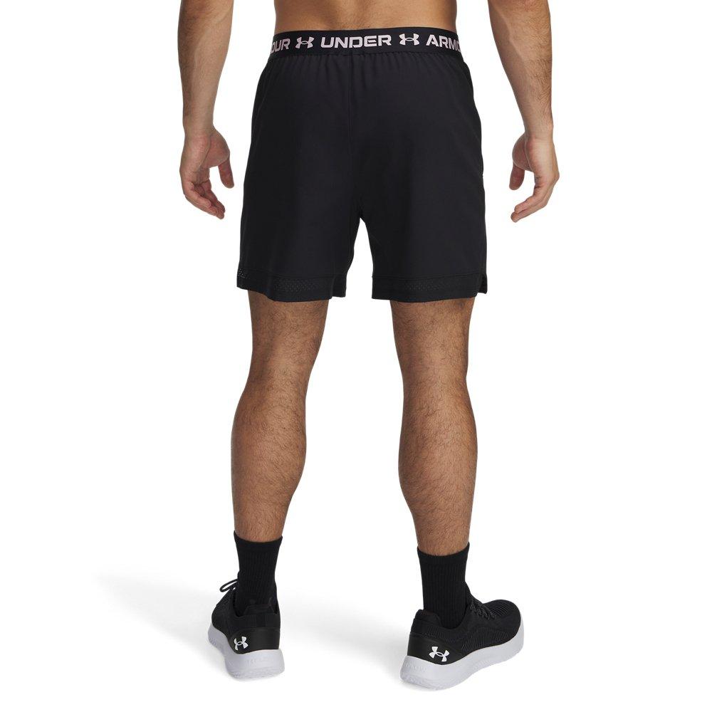 Under Armour Men's Vanish Woven 6" Shorts - Black - BLACK/PINK Thumbnail View 2