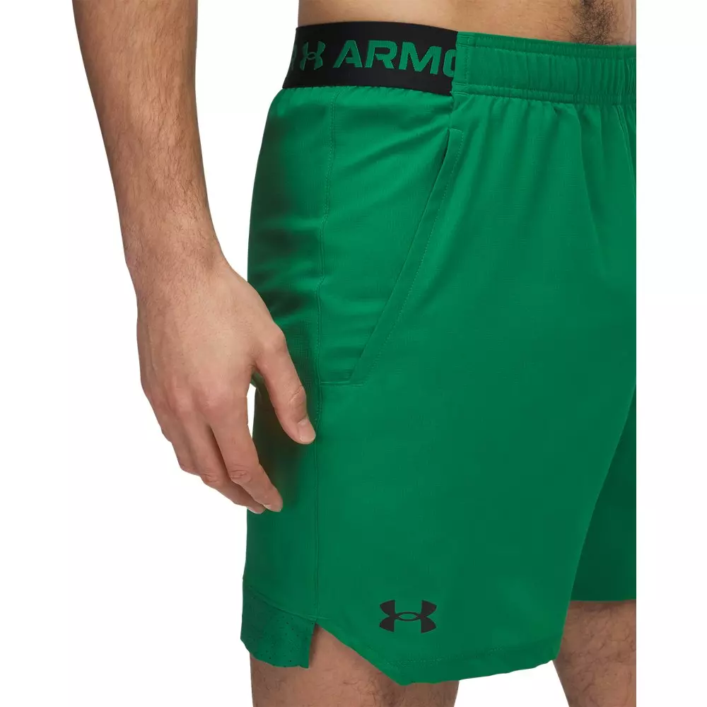 Under Armour Men's Vanish Woven 6" Shorts - Black - GREEN