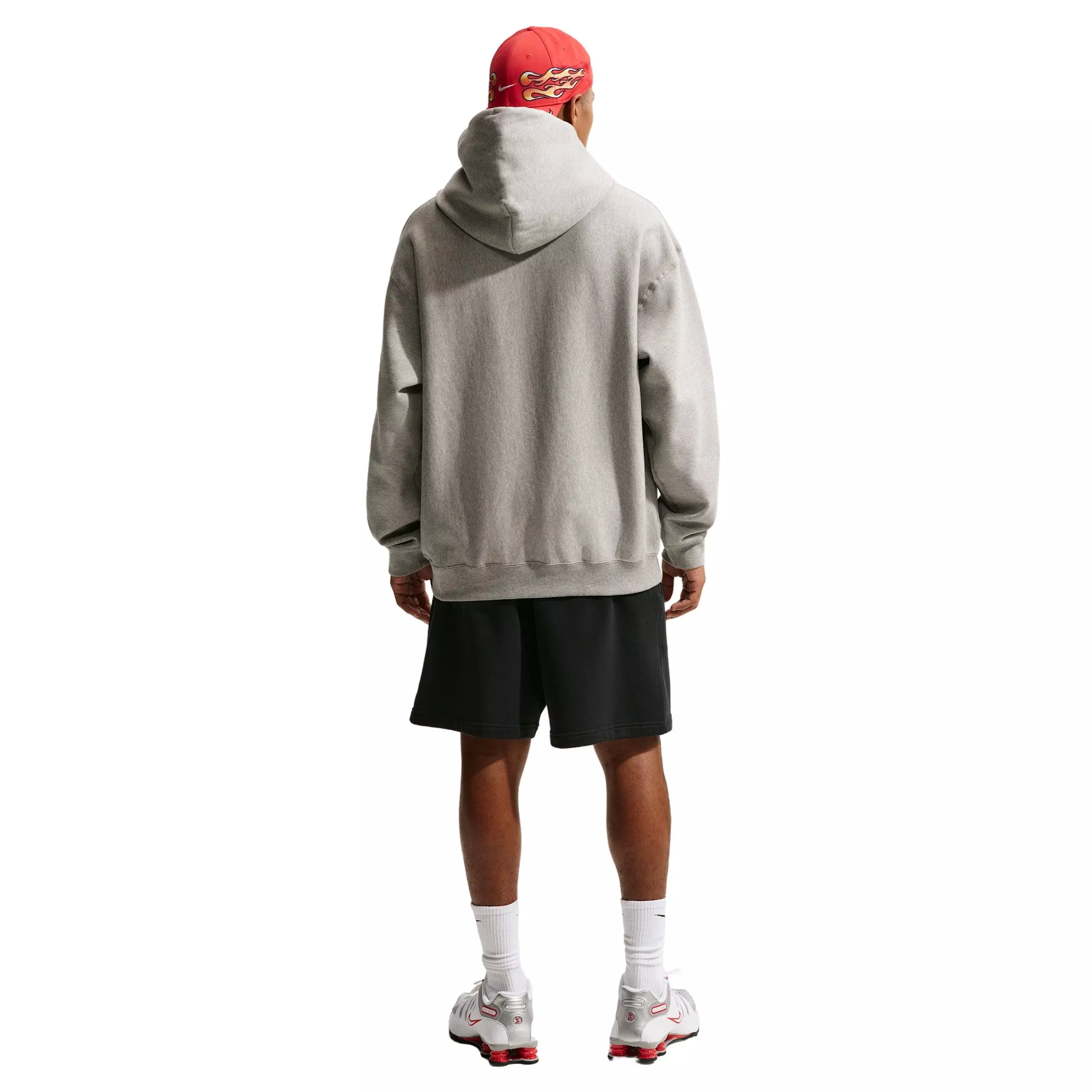 Nike Men's Solo Swoosh Life Fleece Pullover Hoodie - GREY
