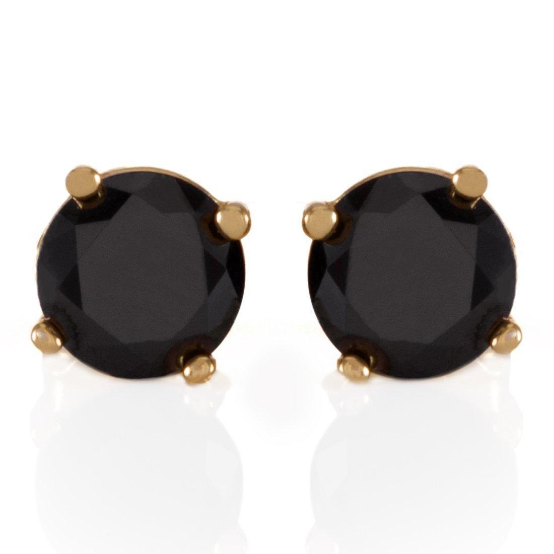 King Ice Onyx Brilliant-Cut Stud Earrings - ONYX