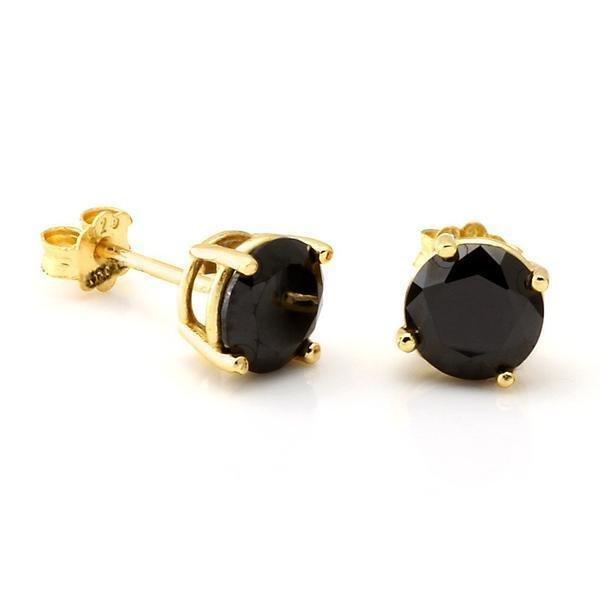 King Ice Onyx Brilliant-Cut Stud Earrings - ONYX