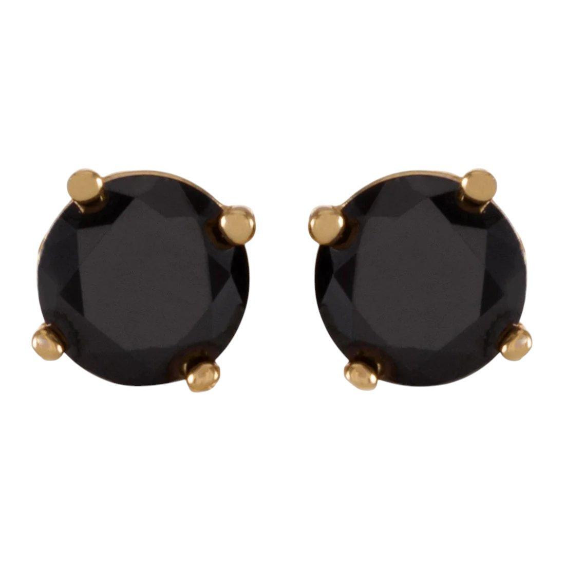 King Ice Onyx Brilliant-Cut Stud Earrings - Gold - GOLD