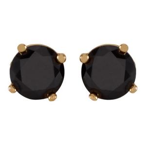 King Ice Onyx Brilliant-Cut Stud Earrings - Gold - GOLD