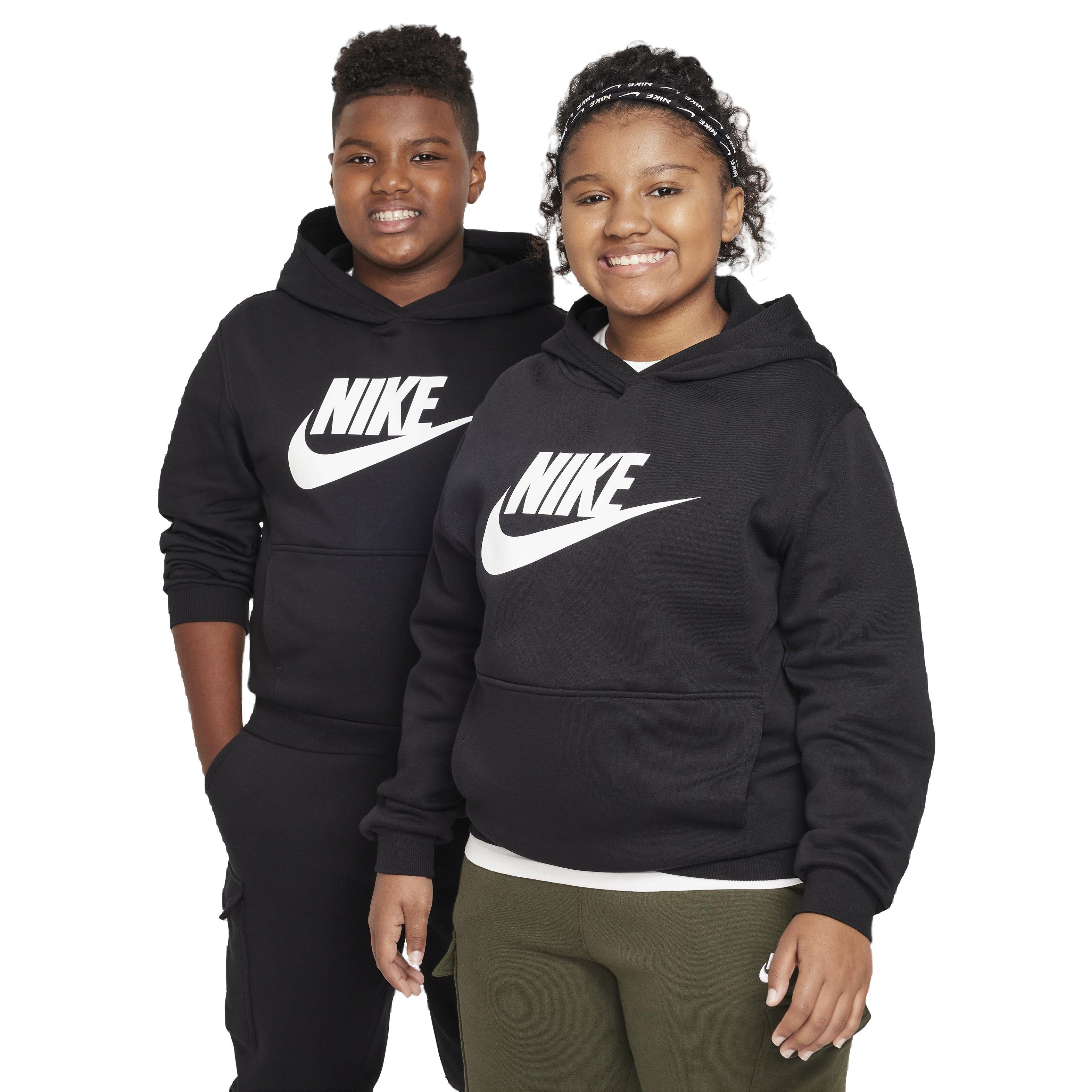 Nike Sportswear HBR​ Club Fleece​ Big Kids' Black Hoodie
