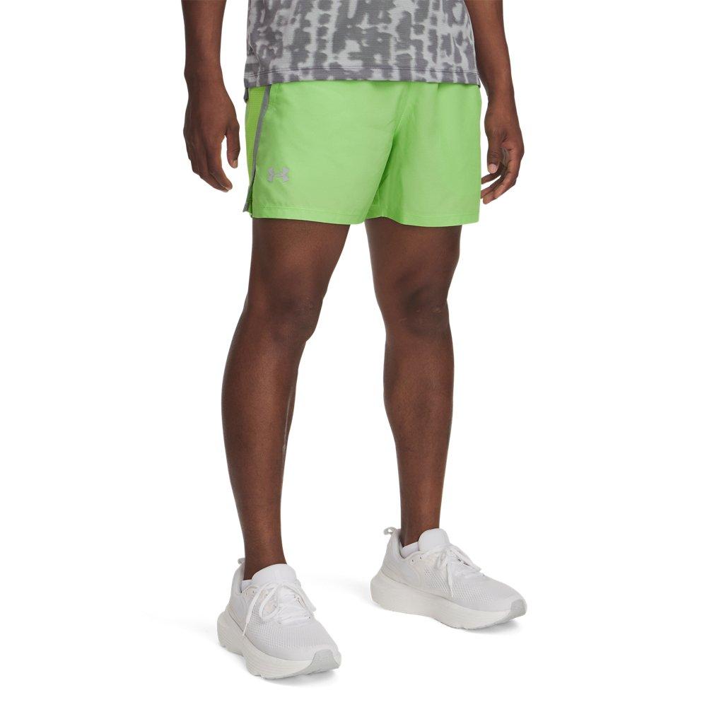 Under Armour Men's Launch 5" Shorts - GREEN Thumbnail View 1