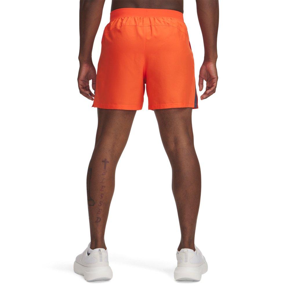 Under Armour Men's Launch 5" Shorts - RED/GREY Thumbnail View 2
