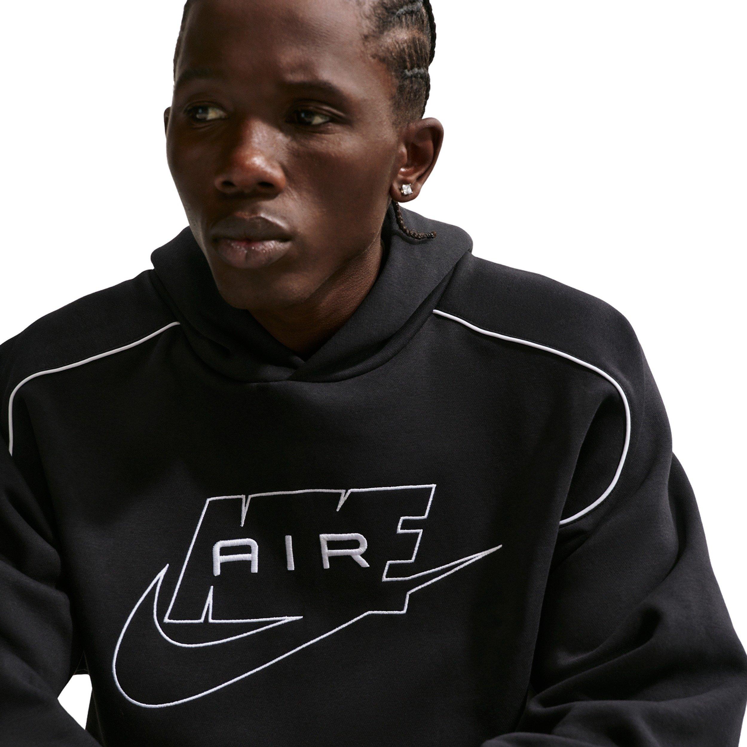 Nike Air Men's Pullover Hoodie - BLACK Thumbnail View 3