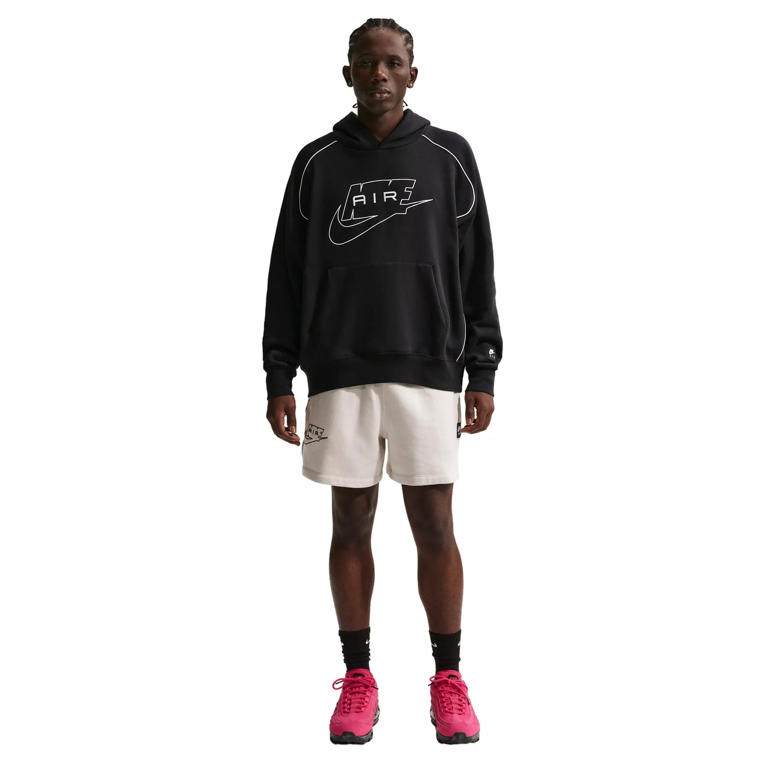 Nike Air Men's Fleece Pullover Hoodie - BLACK