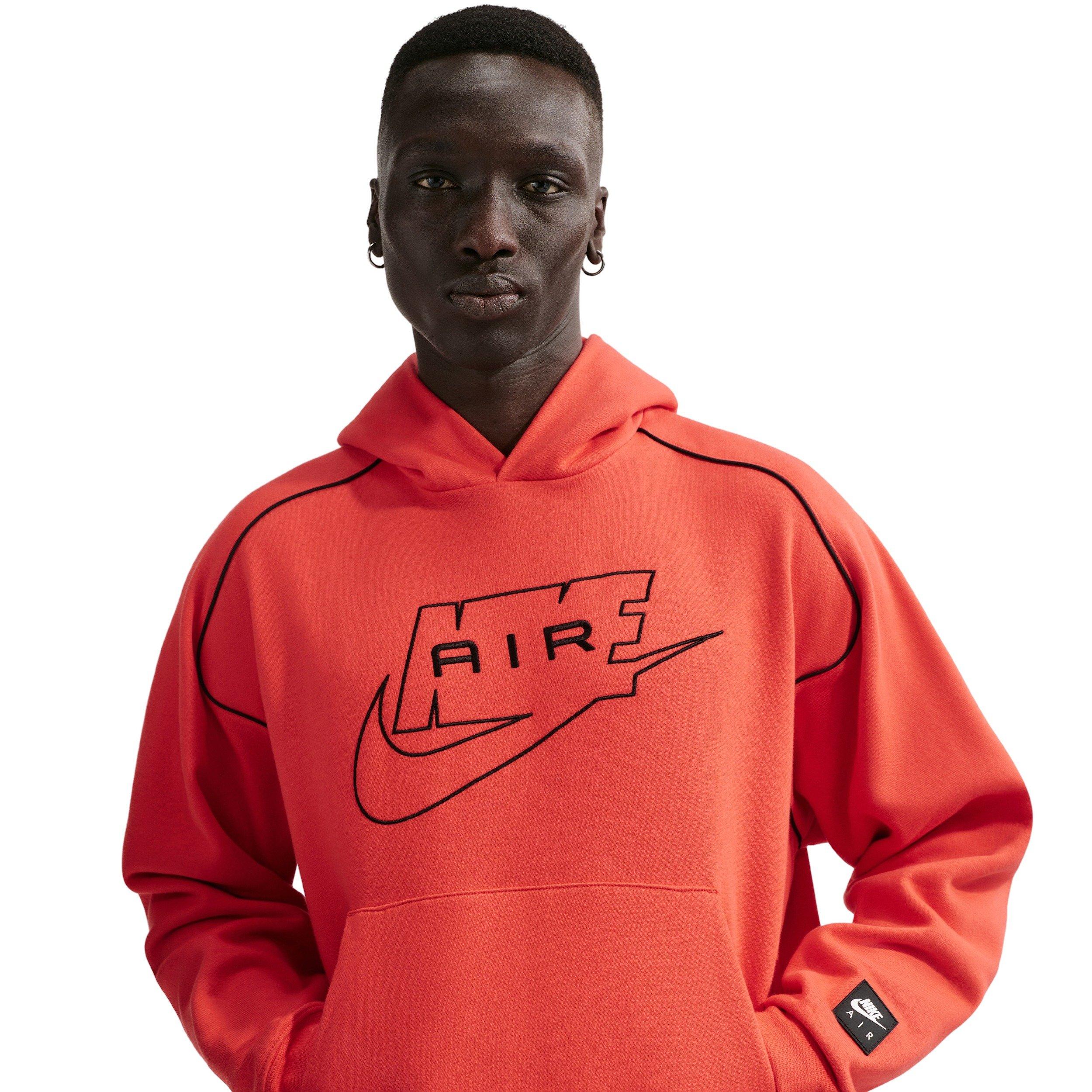 Nike Air Men's Fleece Pullover Hoodie - RED Thumbnail View 1