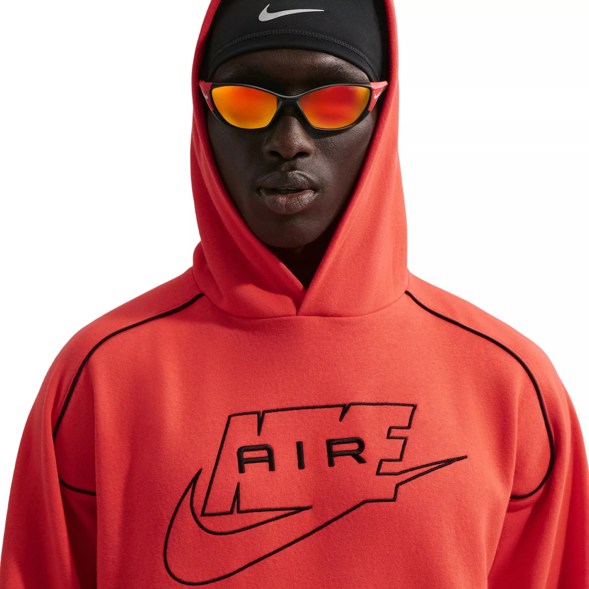 Nike Air Men's Fleece Pullover Hoodie - RED