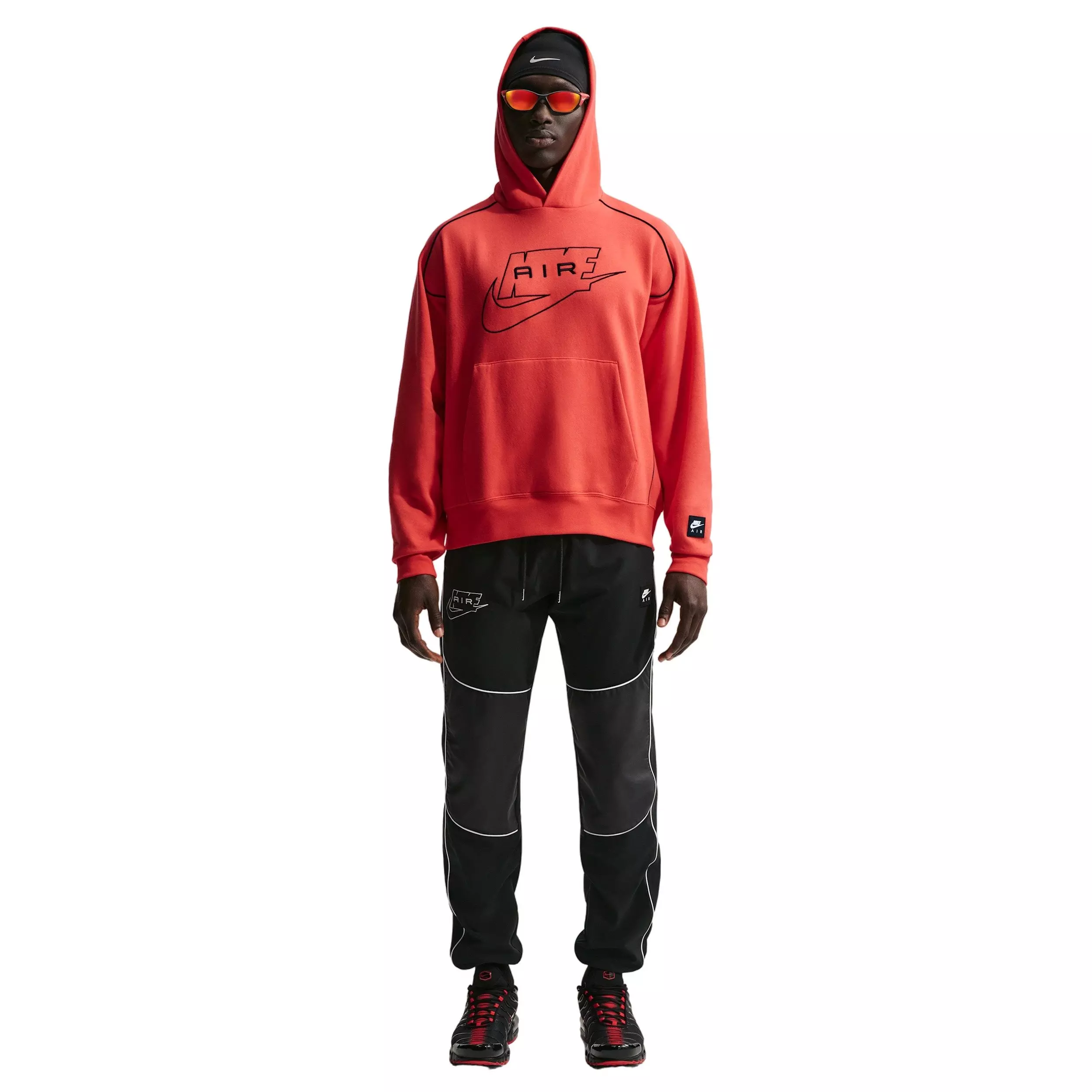 Nike Air Men's Fleece Pullover Hoodie - RED