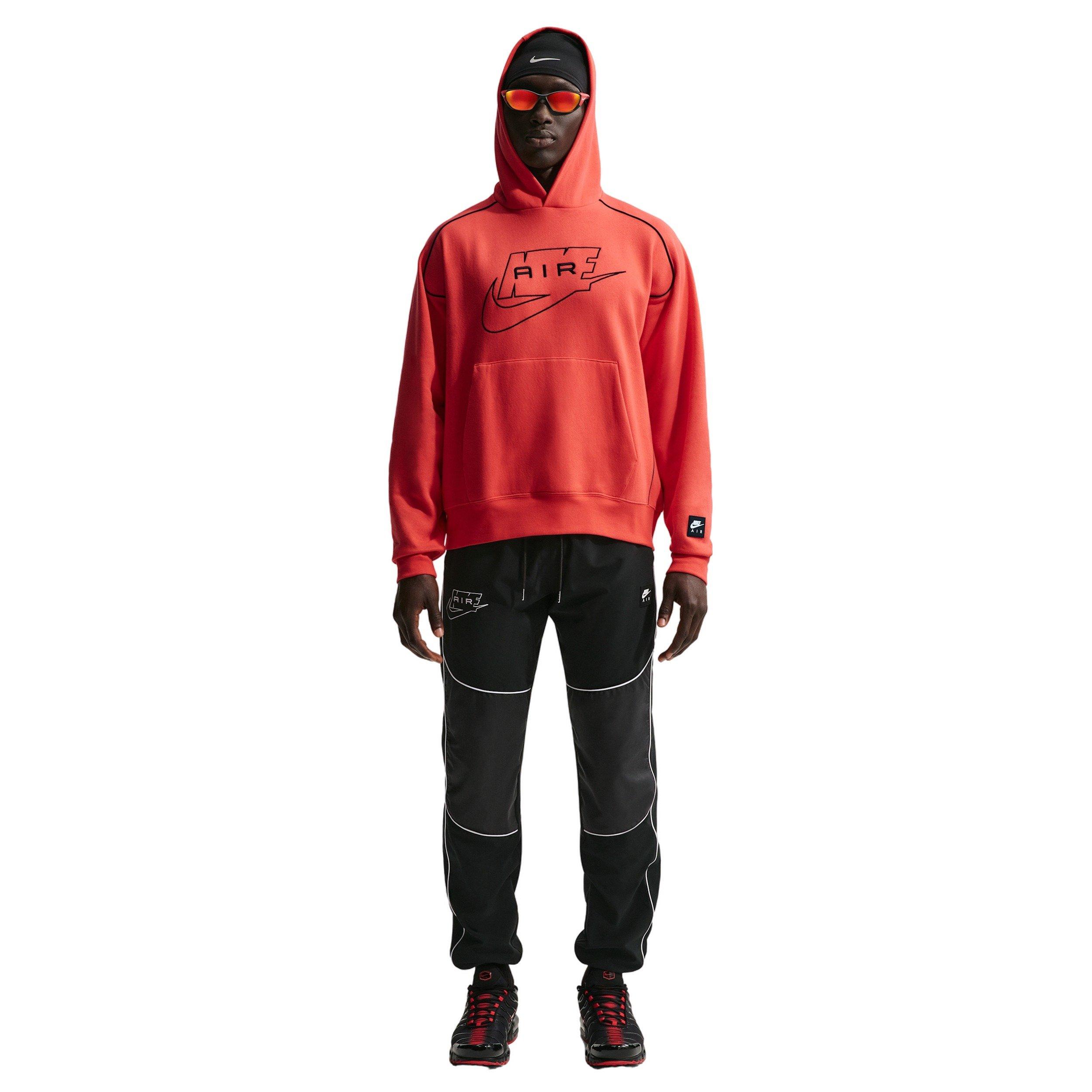 Nike Air Men's Pullover Hoodie - RED Thumbnail View 4