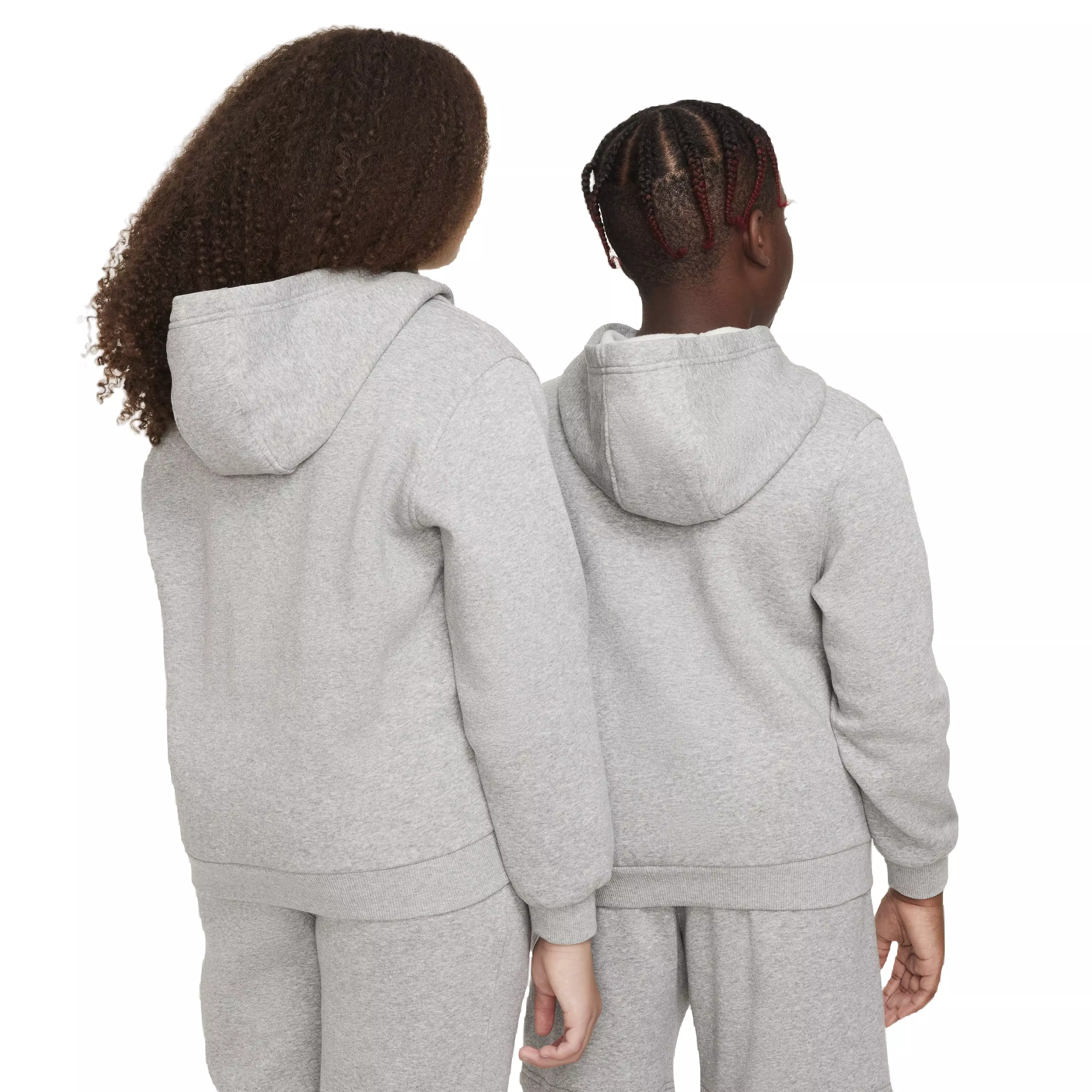 Nike Big Kids' Sportswear HBR Club Fleece Hoodie -Grey - GREY