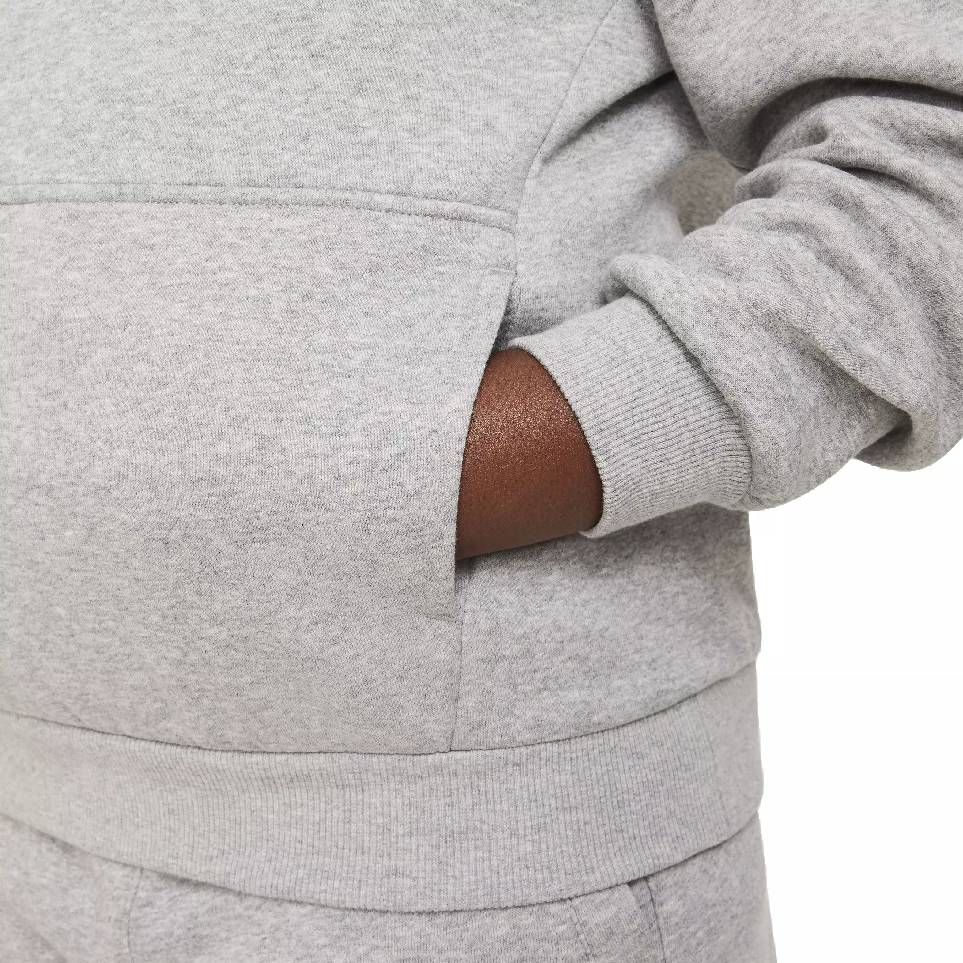 Nike Big Kids' Sportswear HBR Club Fleece Hoodie -Grey - GREY