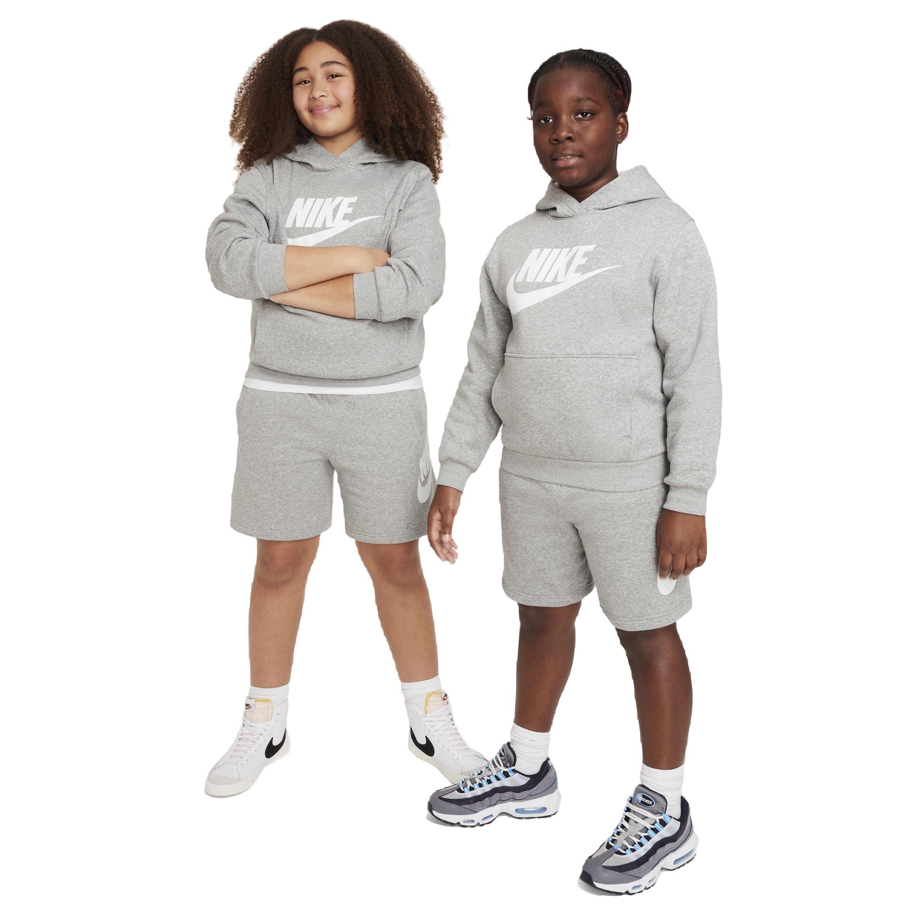 Nike Sportswear HBR Club Fleece​ Big Kids' Grey Hoodie