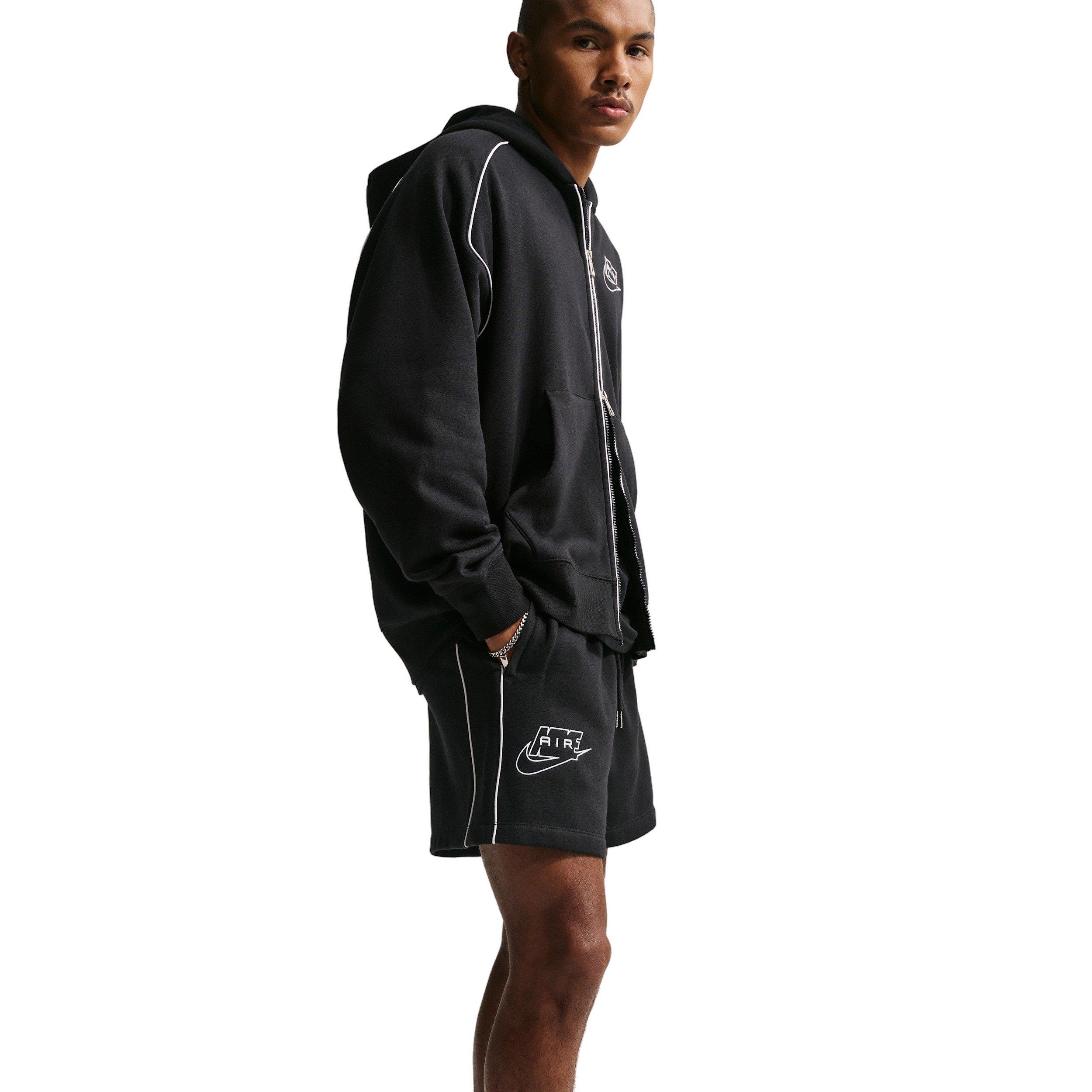 Nike Air Men's BB Fleece Shorts - Black - BLACK Thumbnail View 3