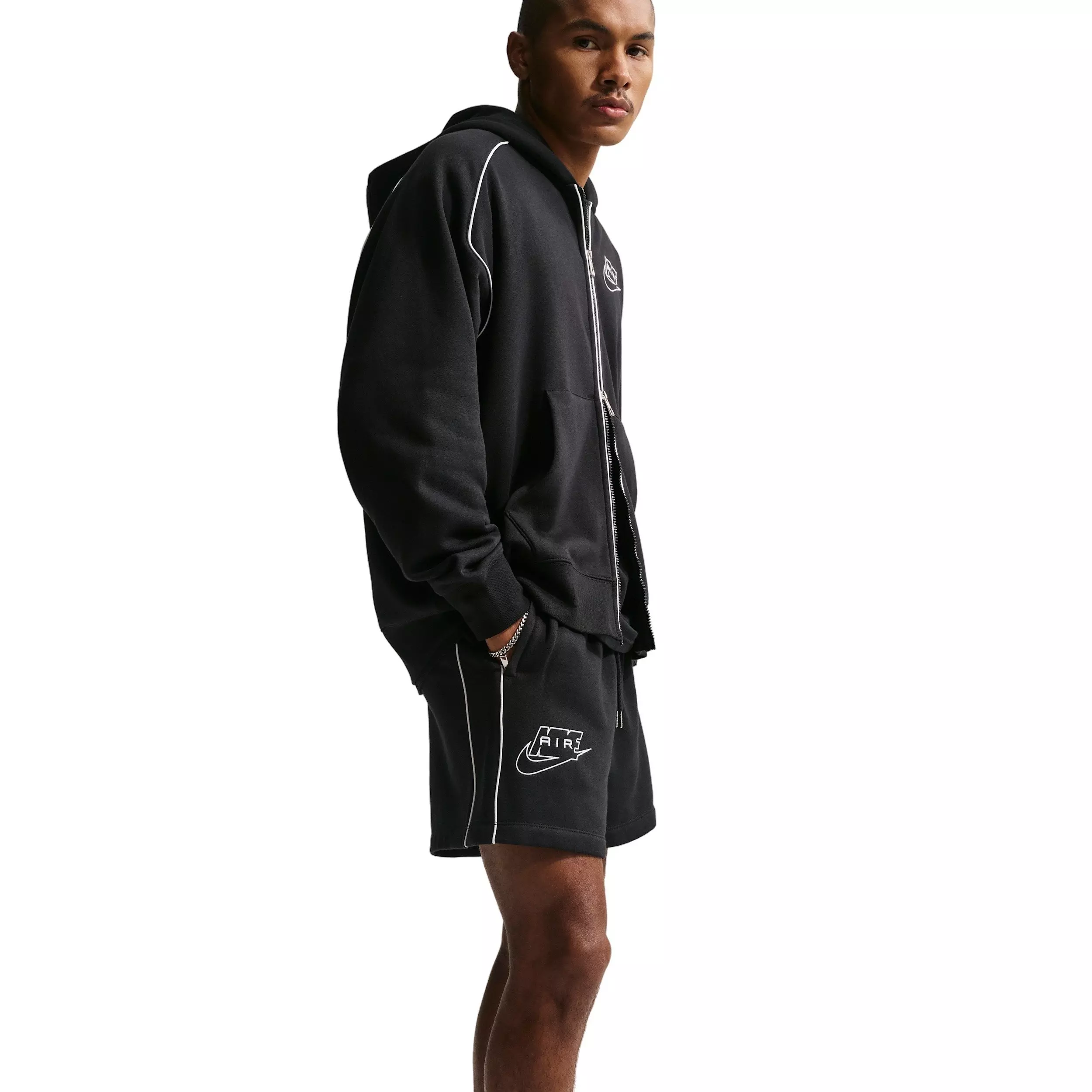 Nike Air Men's BB Fleece Shorts - Black - BLACK