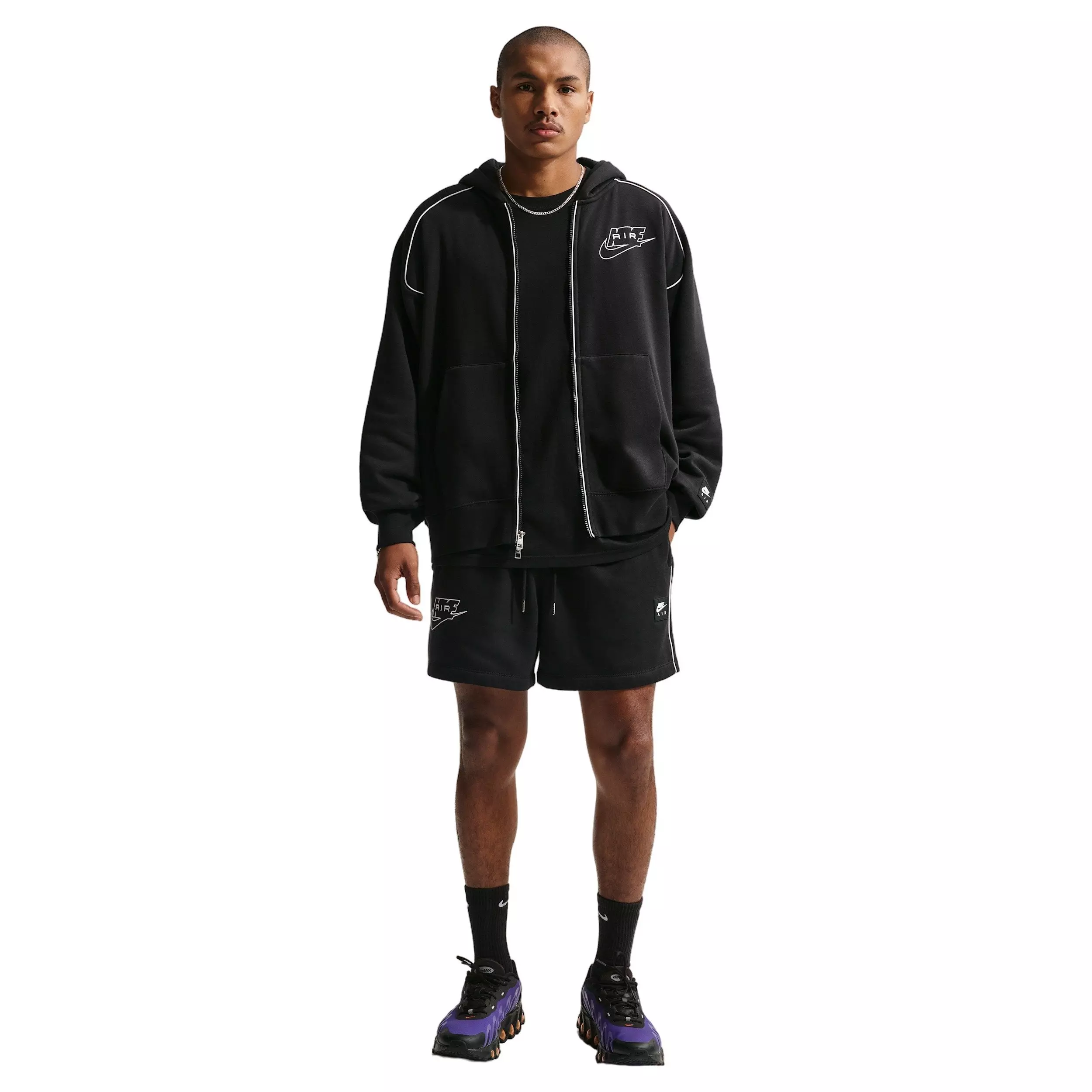 Nike Air Men's BB Fleece Shorts - Black - BLACK
