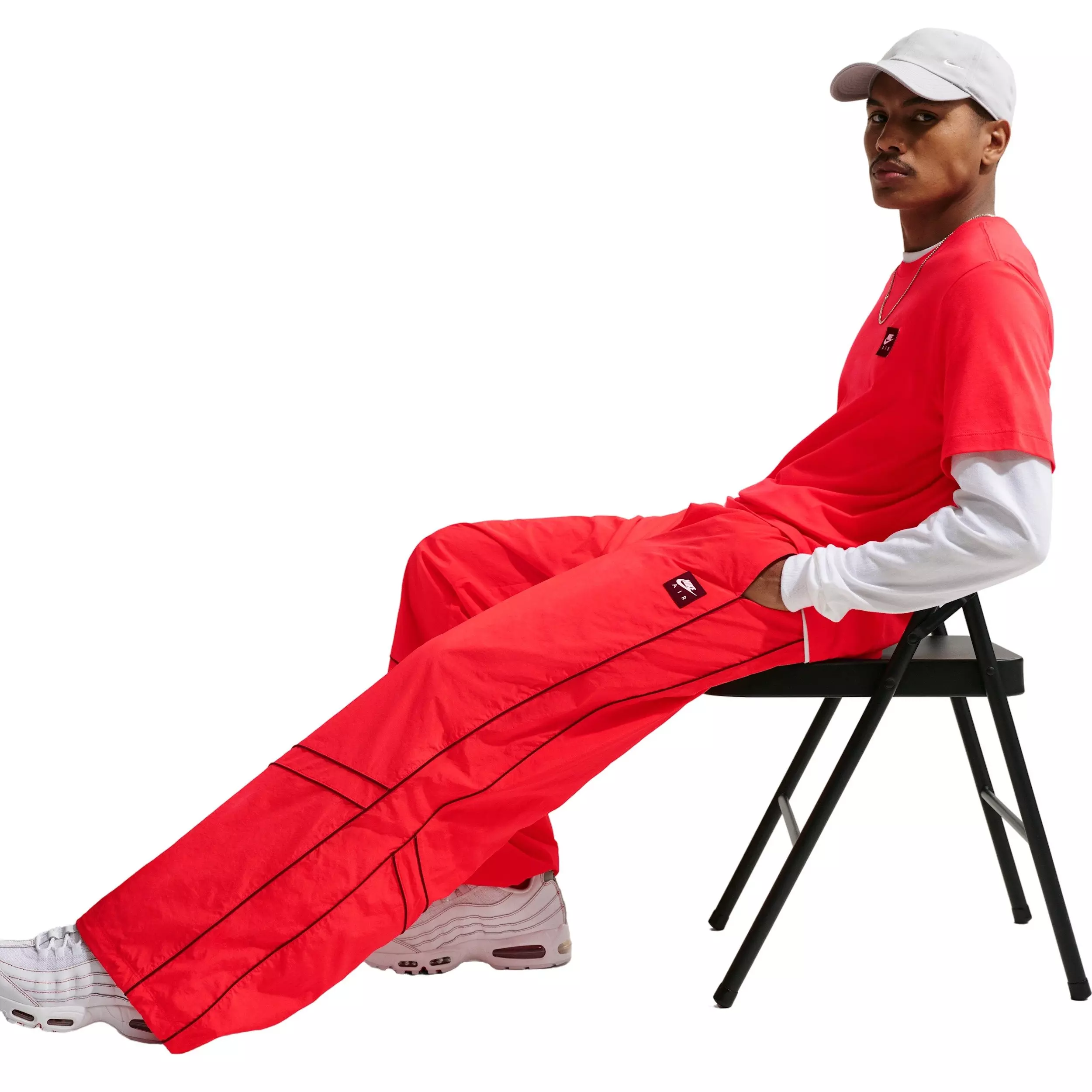 Nike Air Men's Track Pants - RED