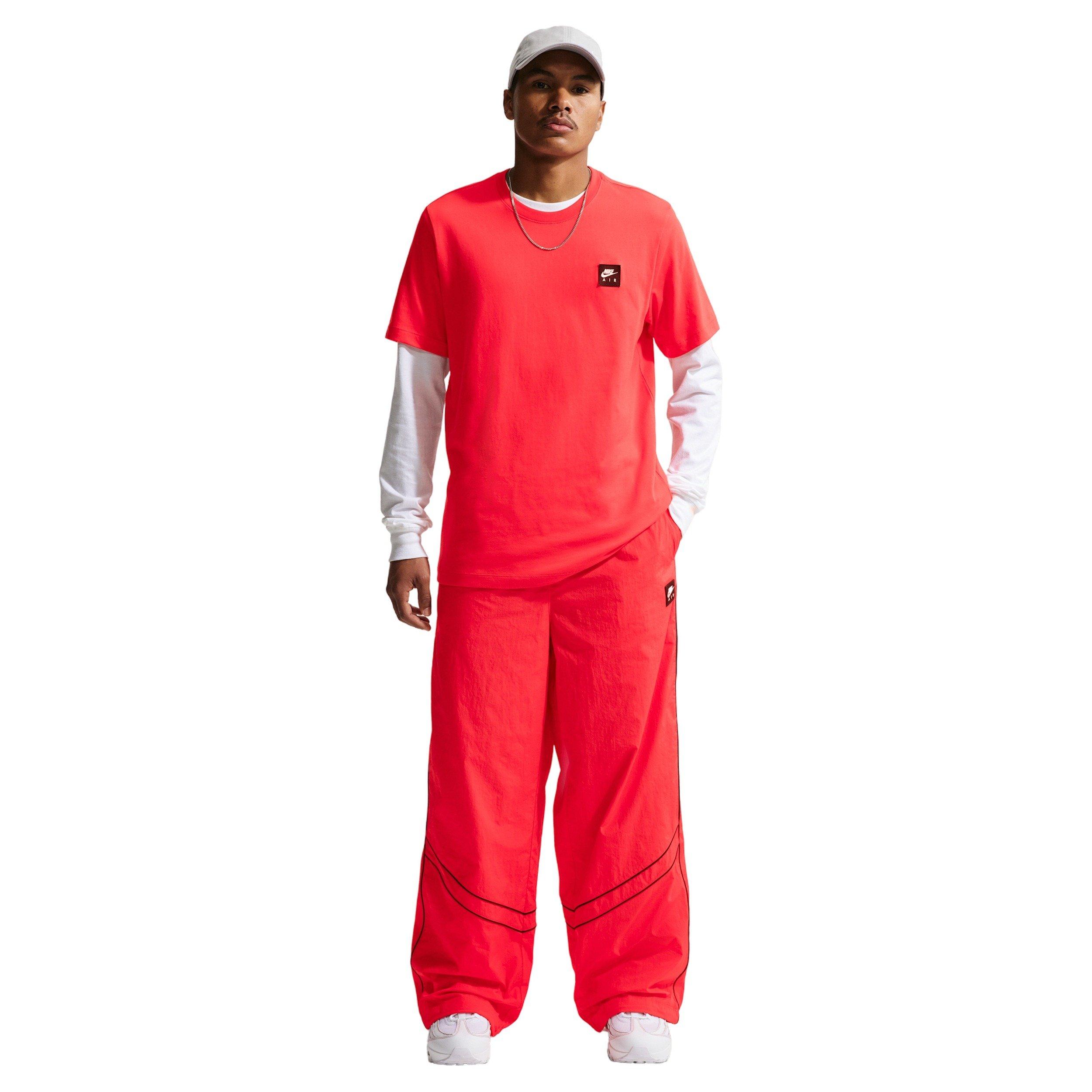 Nike Air Men's Track Pants - RED Thumbnail View 5