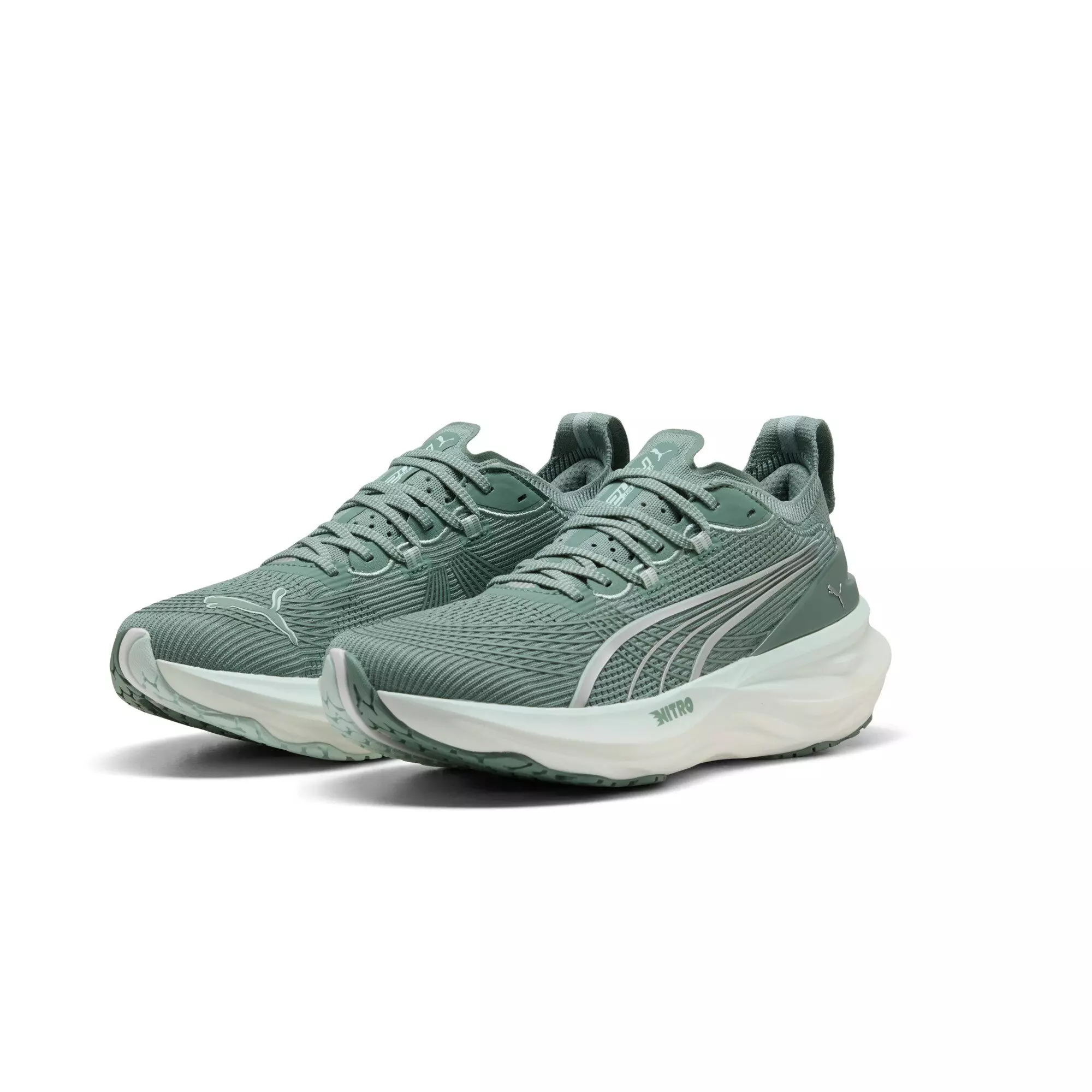 PUMA ForeverRun NITRO 2 "Green Moon/Peaceful Blue" Men's Running Shoe - GREEN/BLUE