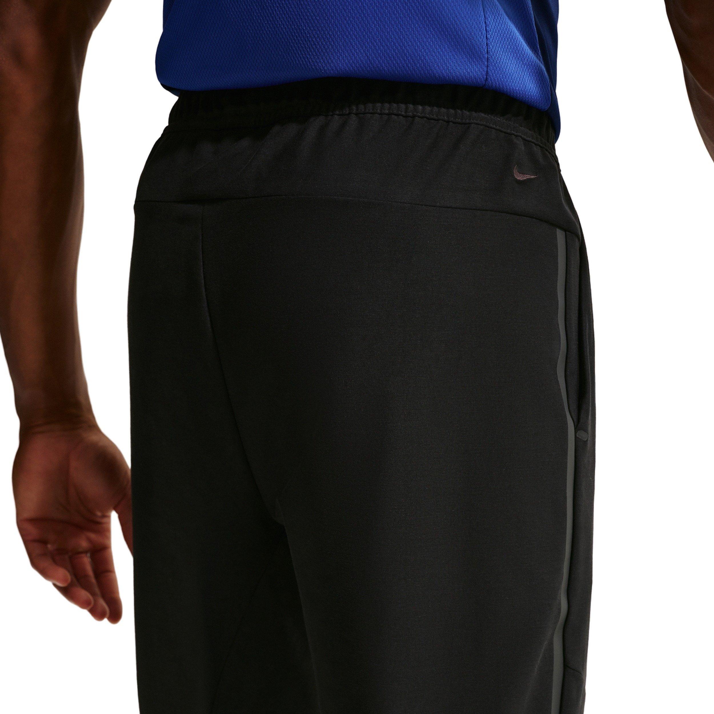 Nike Men's Tech Dri-FIT Shori Knit Drill Pants - BLACK Thumbnail View 3