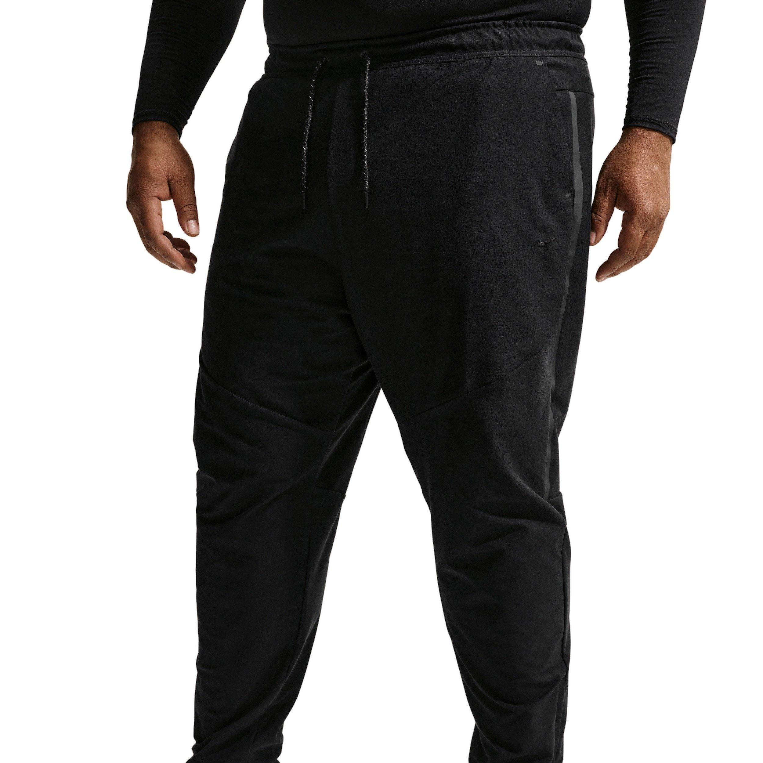 Nike Men's Tech Dri-FIT Shori Knit Drill Pants - BLACK Thumbnail View 7