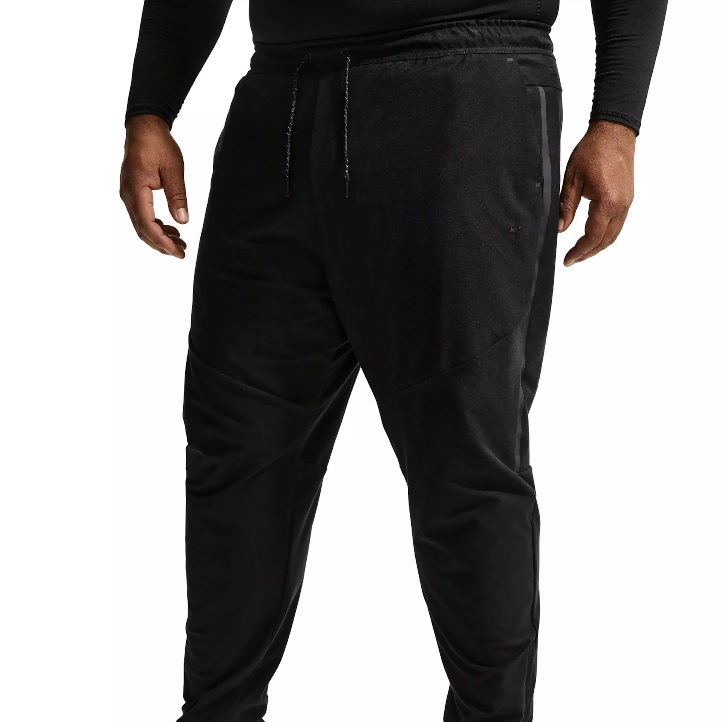 Nike Men's Tech Dri-FIT Shori Knit Drill Pants - BLACK