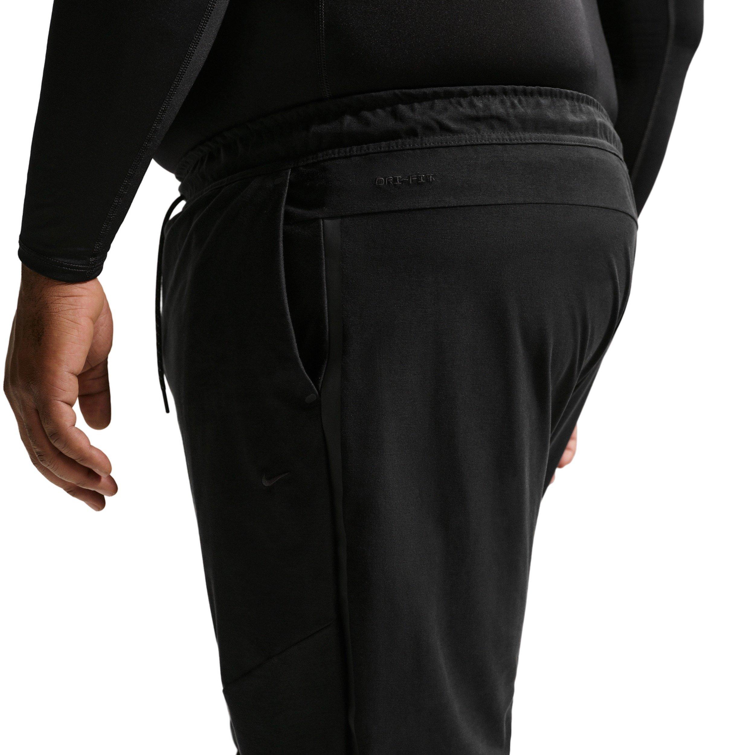 Nike Men's Tech Dri-FIT Shori Knit Drill Pants - BLACK Thumbnail View 8