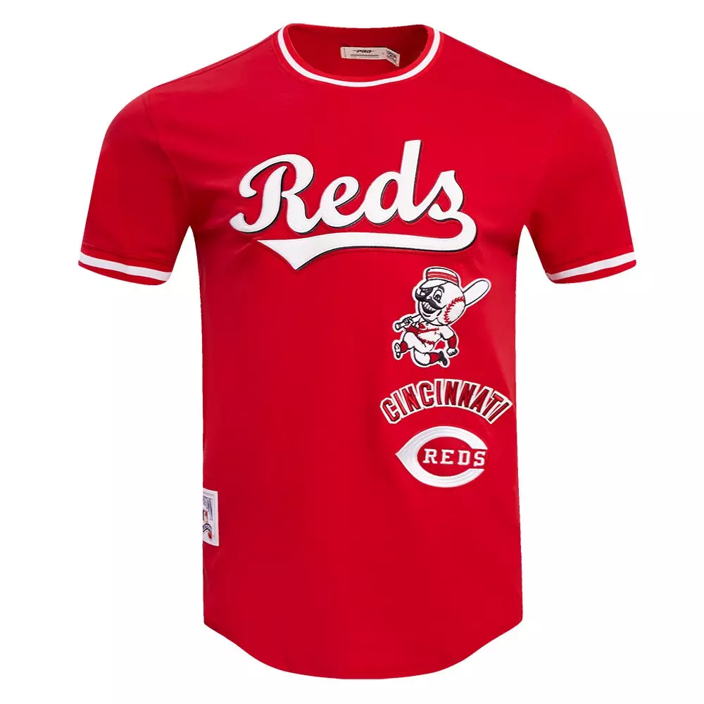 Pro Standard Men's MLB Cincinnati Reds Retro Classic Double Knit Tee -Red - RED