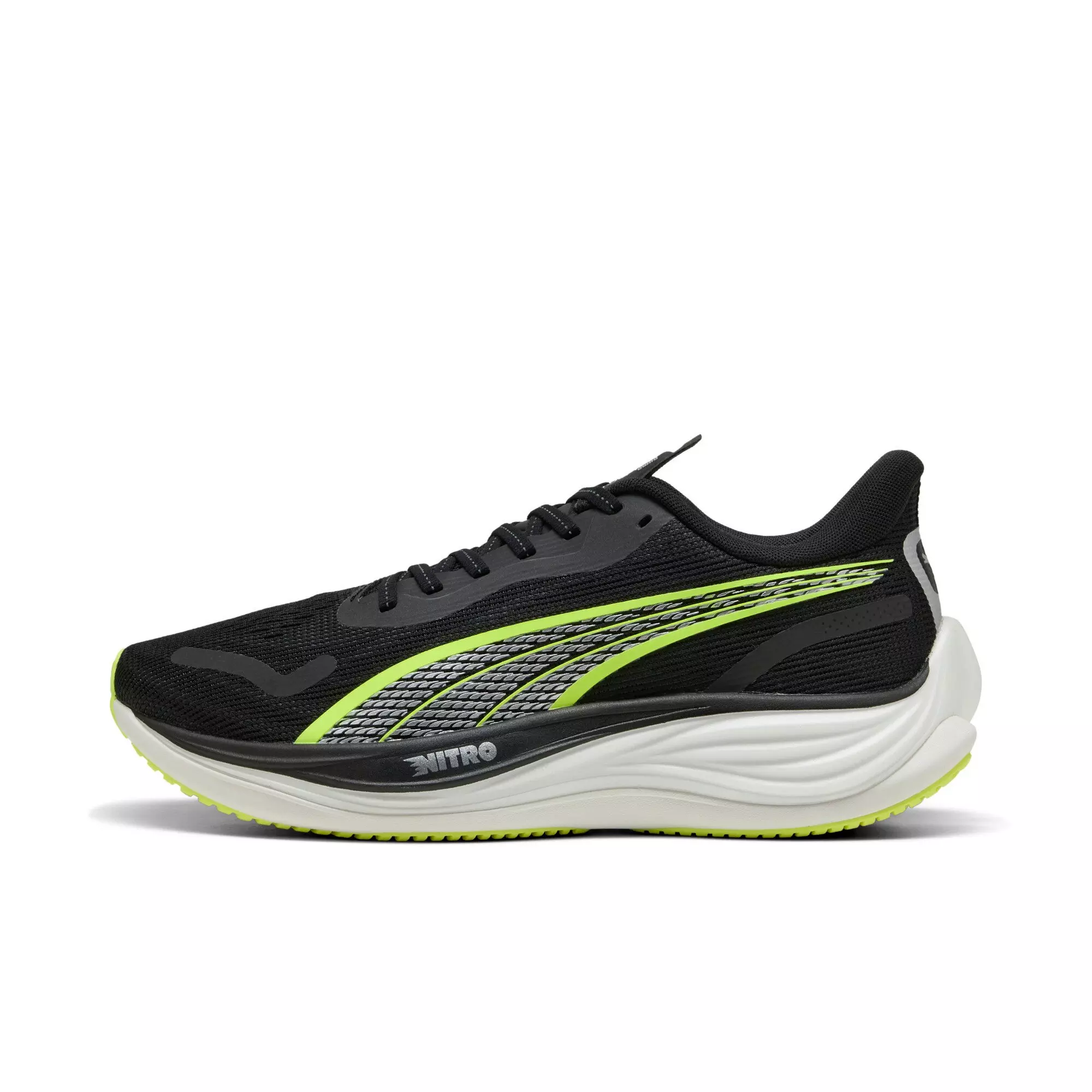 PUMA Velocity NITRO 3 "PUMA Black/Yellow Alert" Men's Running Shoe - BLACK/YELLOW