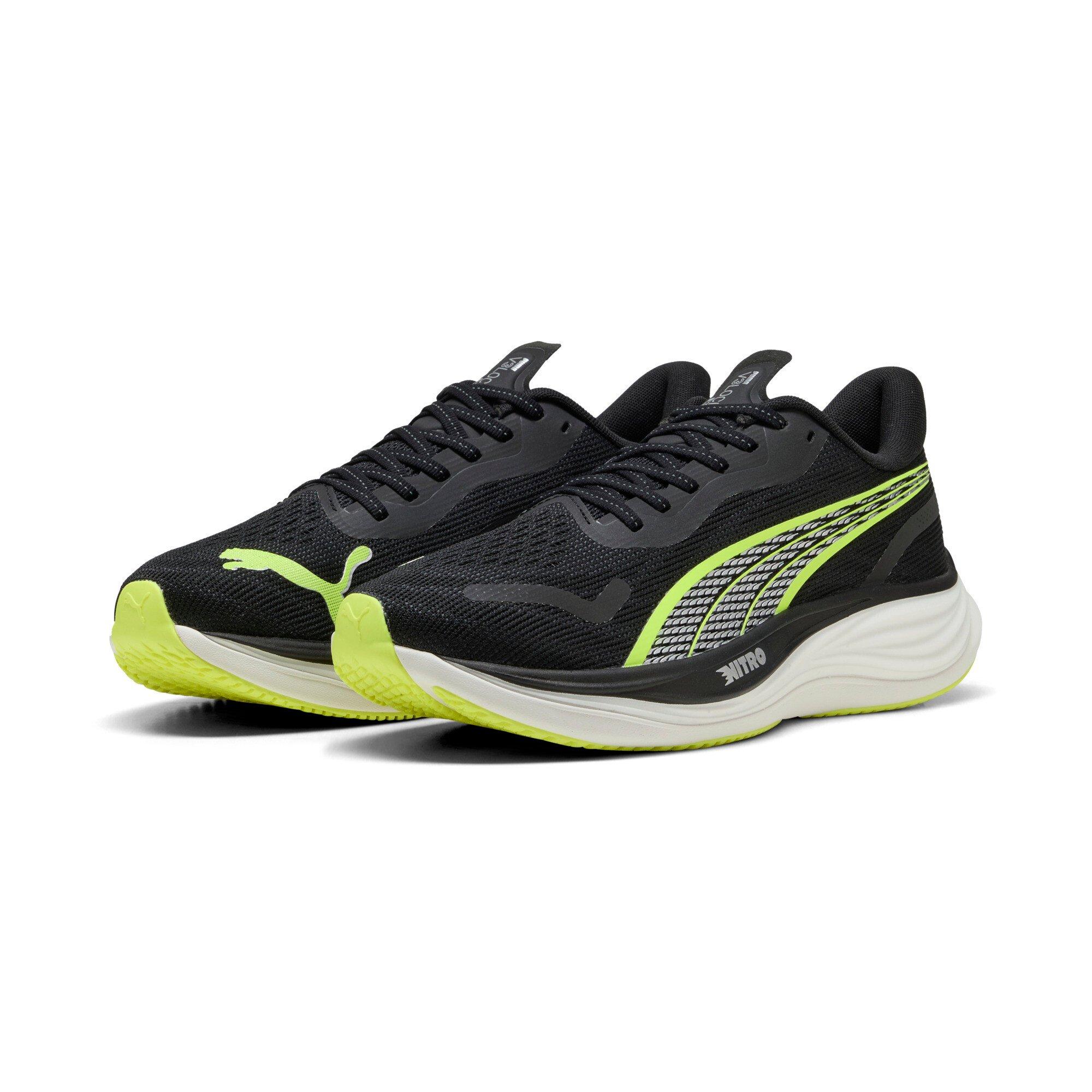 PUMA Velocity NITRO 3 "PUMA Black/Yellow Alert" Men's Running Shoe - BLACK/YELLOW Thumbnail View 3