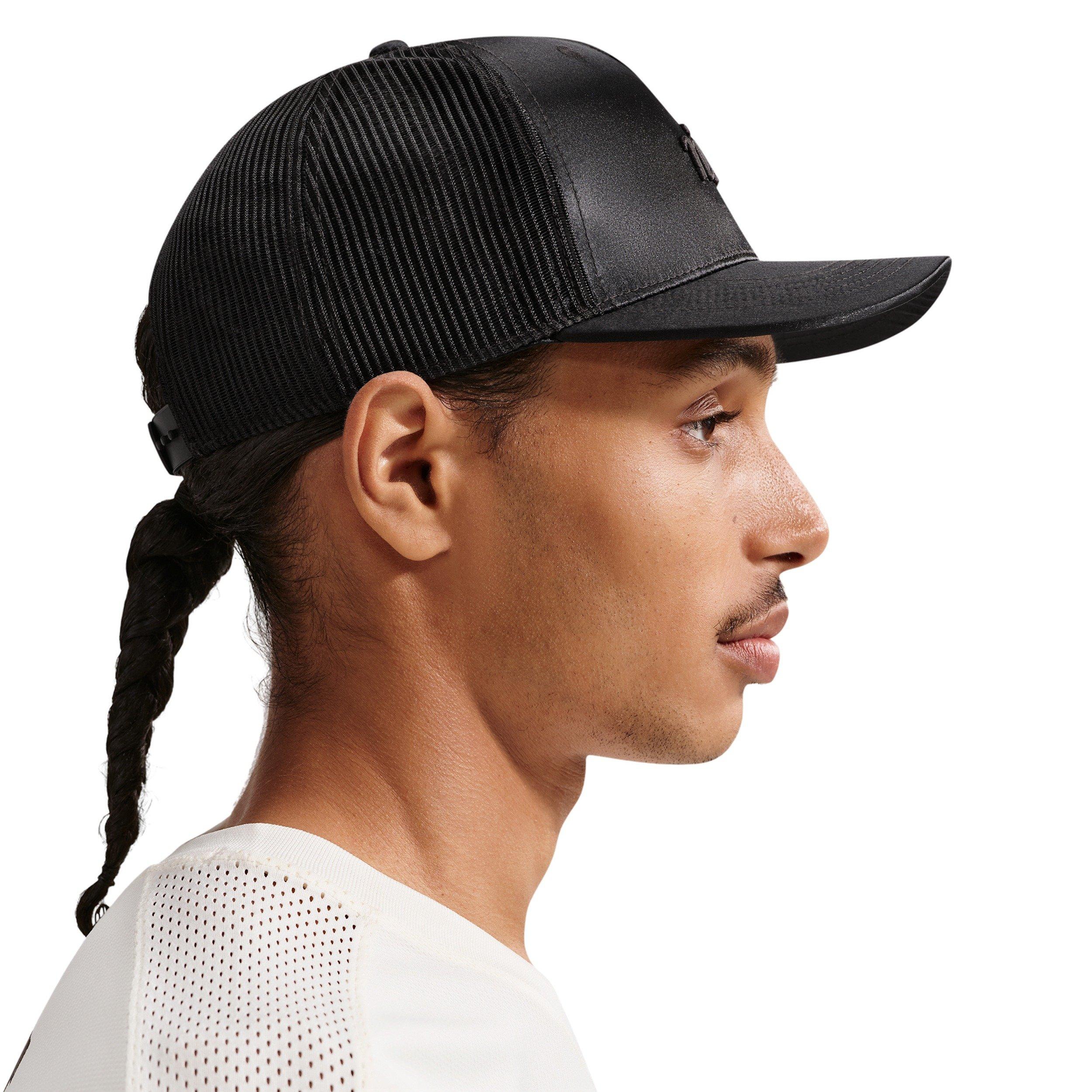 Nike Rise Structured Premium Trucker Hat - BLACK Thumbnail View 4