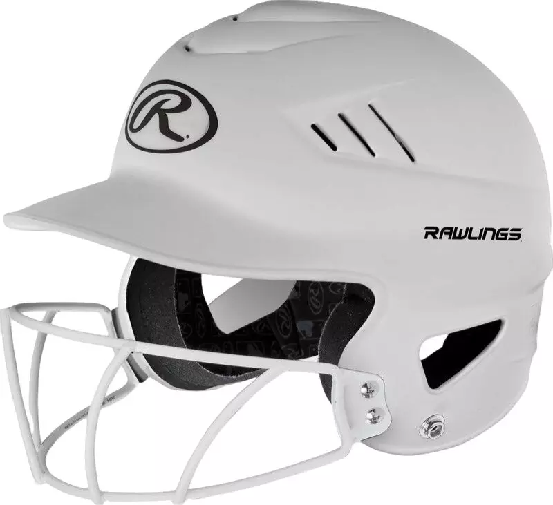 Rawlings Coolflo High School/College Batting Helmet - White - WHITE