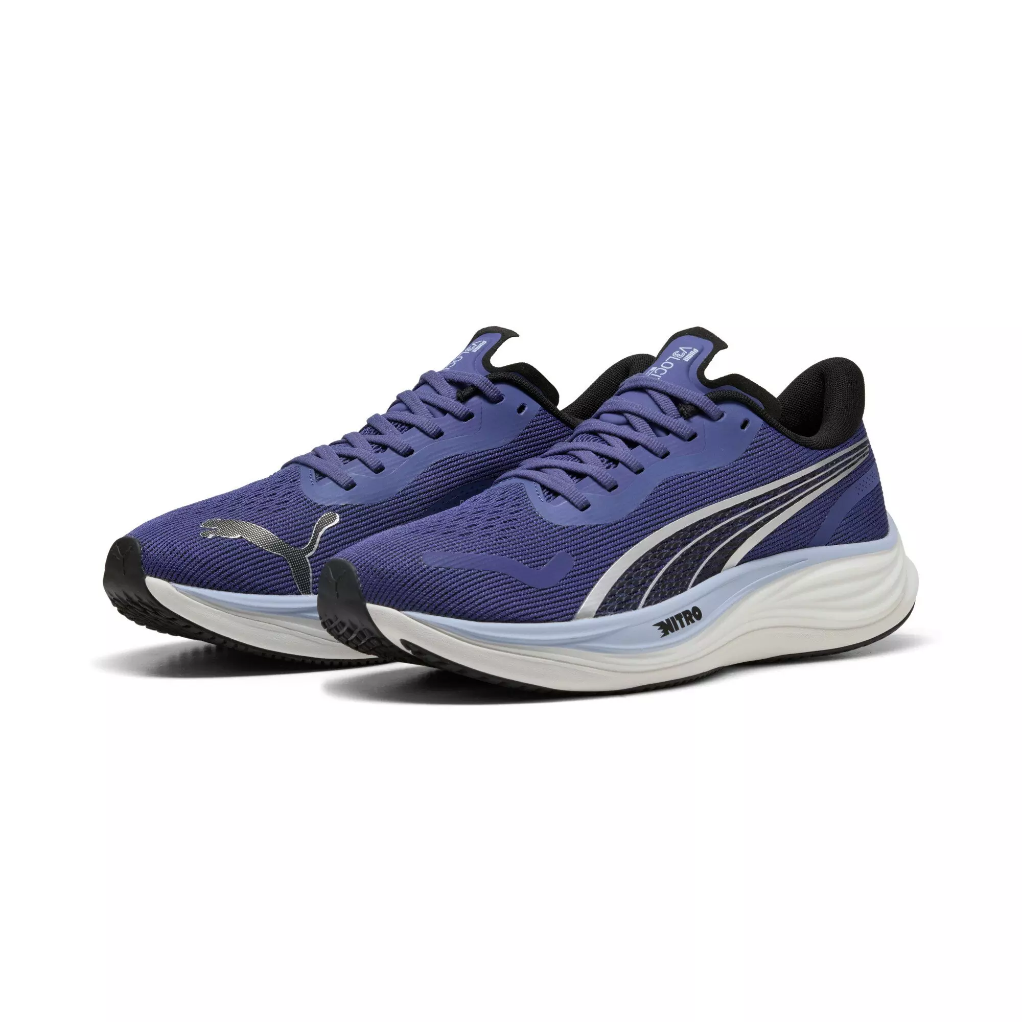 PUMA Velocity NITRO 3 "Blue Crystal/PUMA Black" Men's Running Shoe - BLUE/BLACK