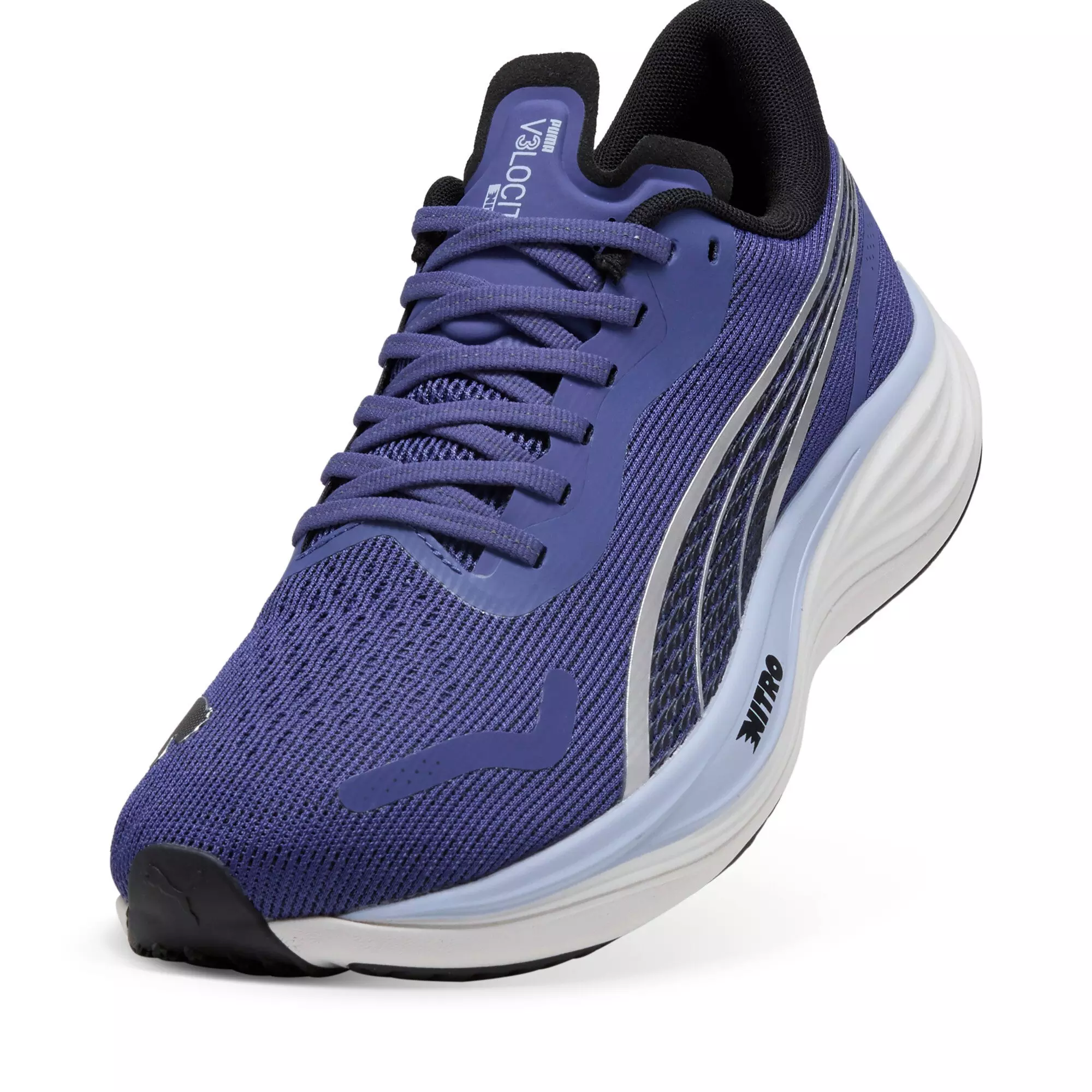 PUMA Velocity NITRO 3 "Blue Crystal/PUMA Black" Men's Running Shoe - BLUE/BLACK