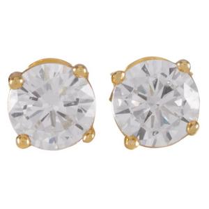 King Ice Brilliant-Cut Stud Earrings - Gold - GOLD