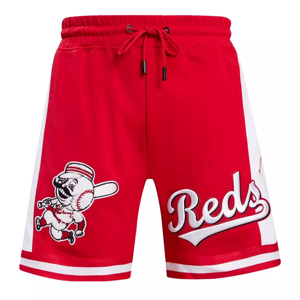 Pro Standard Men's MLB Cincinnati Reds Retro Classic Double-Knit 2.0 Shorts -Red - RED