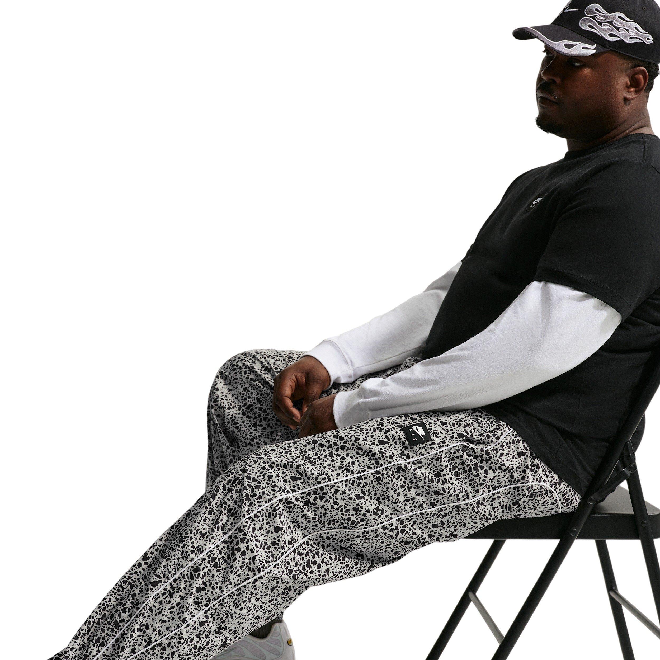 Nike Air Men's Woven AOP TL Pants - LT BONE/BLACK Thumbnail View 9
