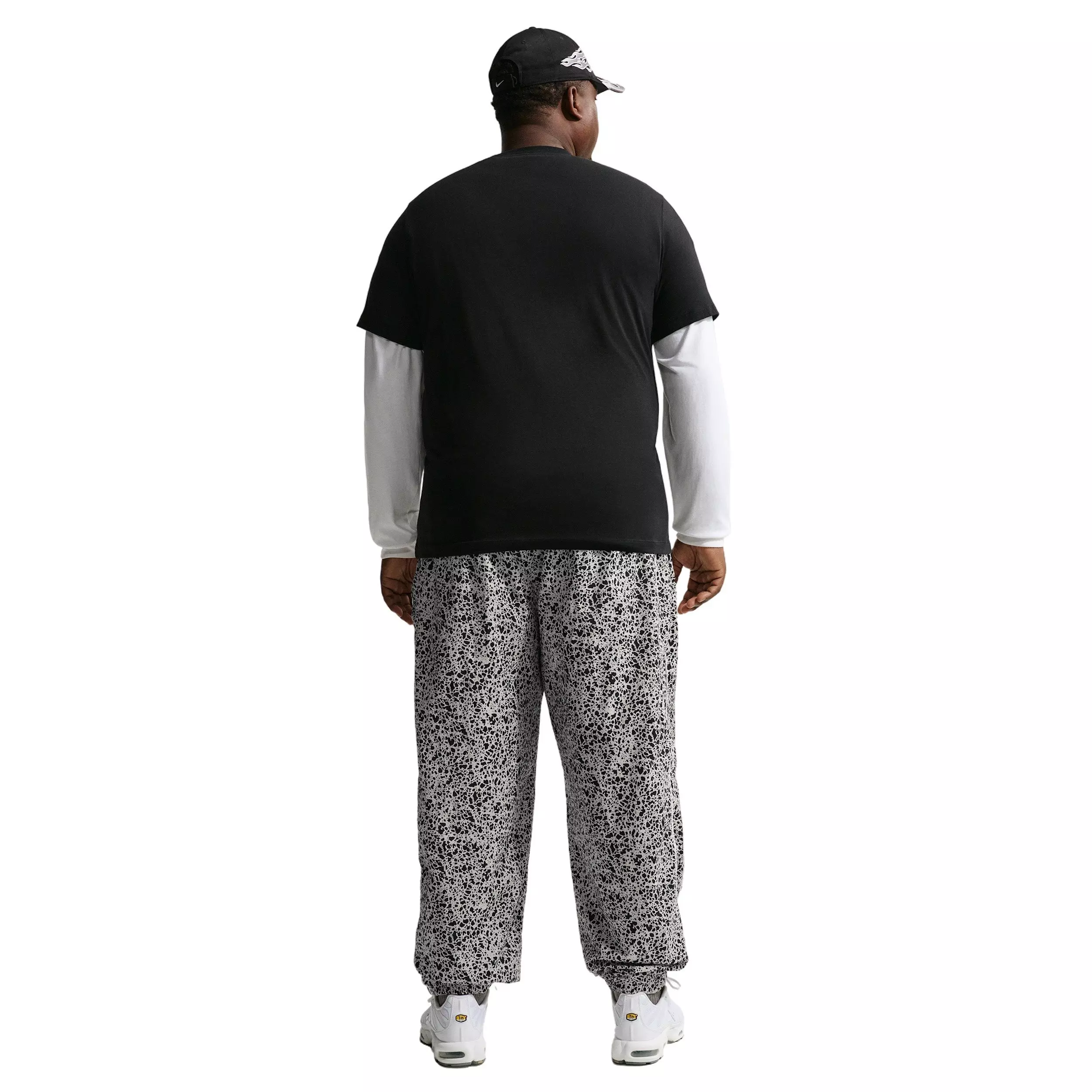 Nike Air Men's Woven AOP TL Pants - LT BONE/BLACK