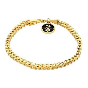 King Ice 5mm Franco Bracelet - Gold - GOLD